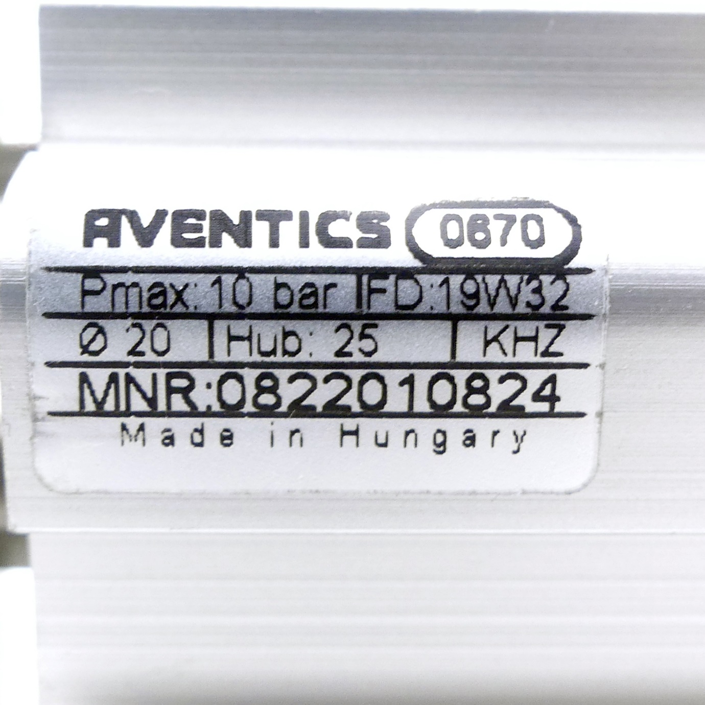 Pneumatic cylinder 0822010824
