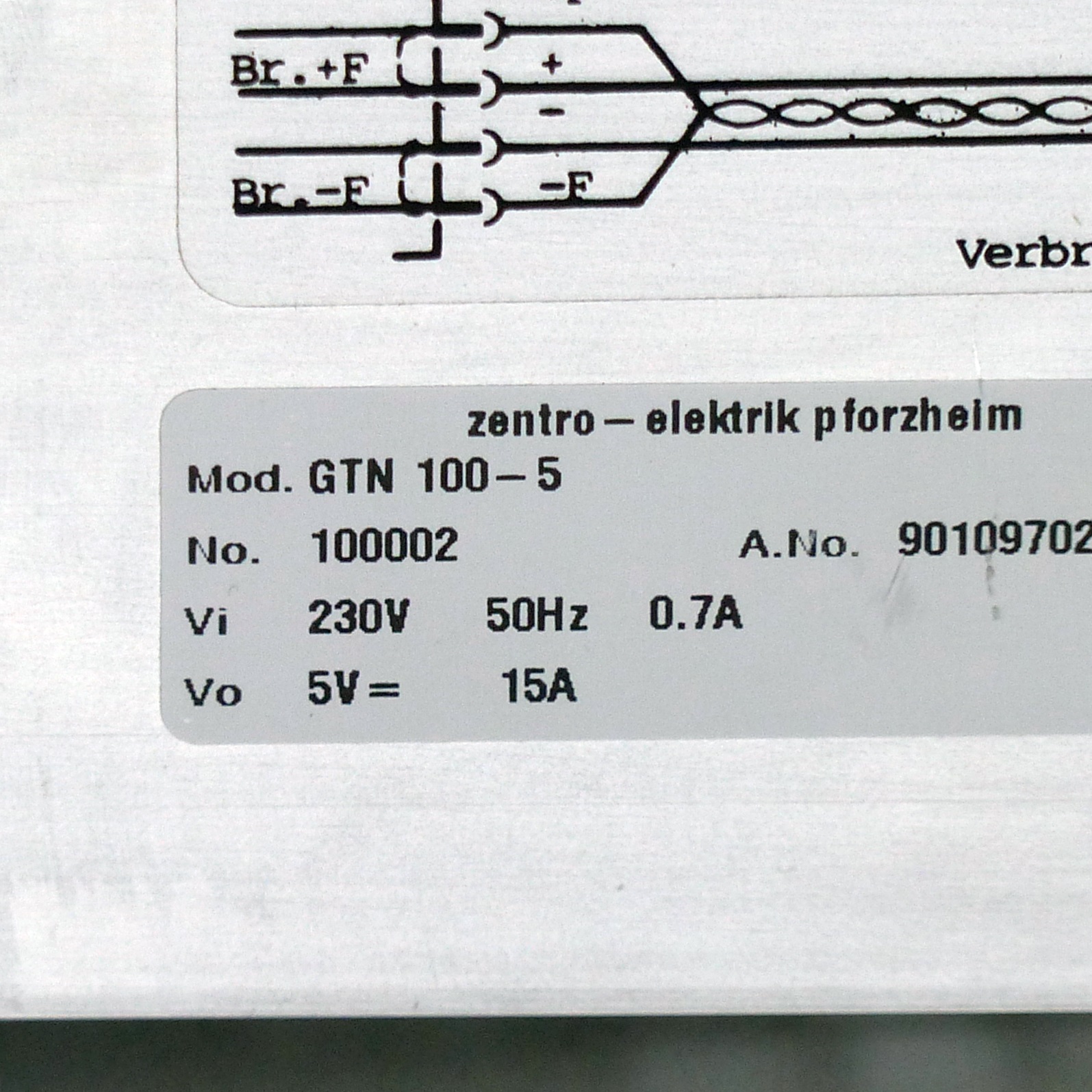 Power Supply GTN 100-5 