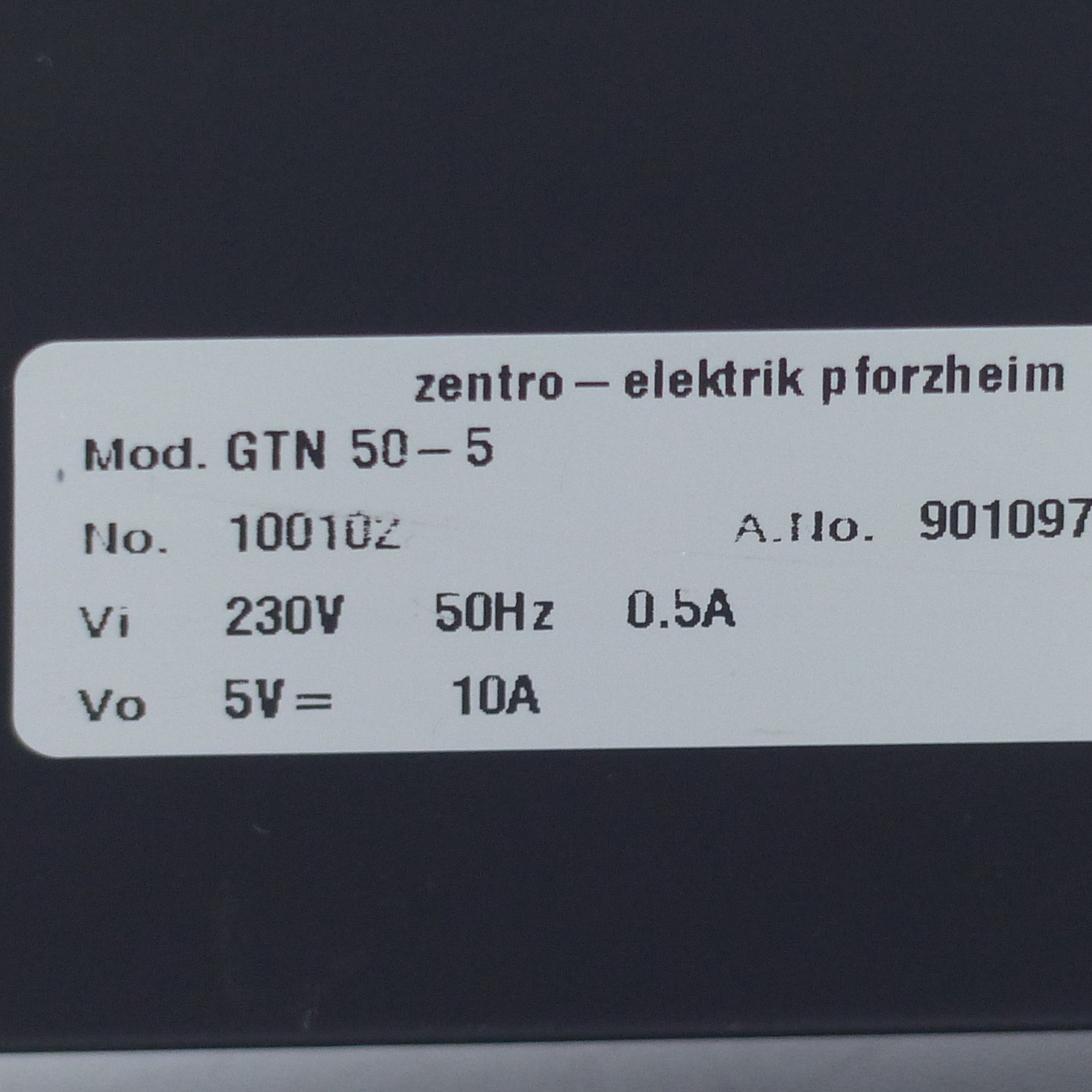 Netzteil GTN 50-5