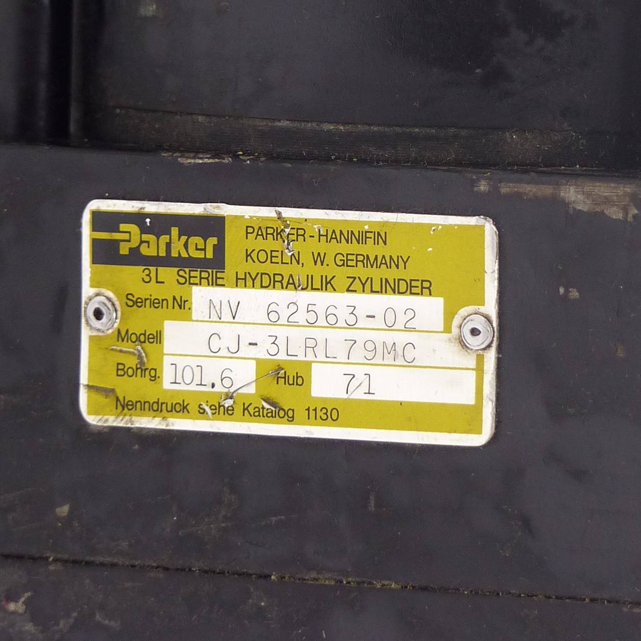 PARKER Hydraulikzylinder 101 x 71 