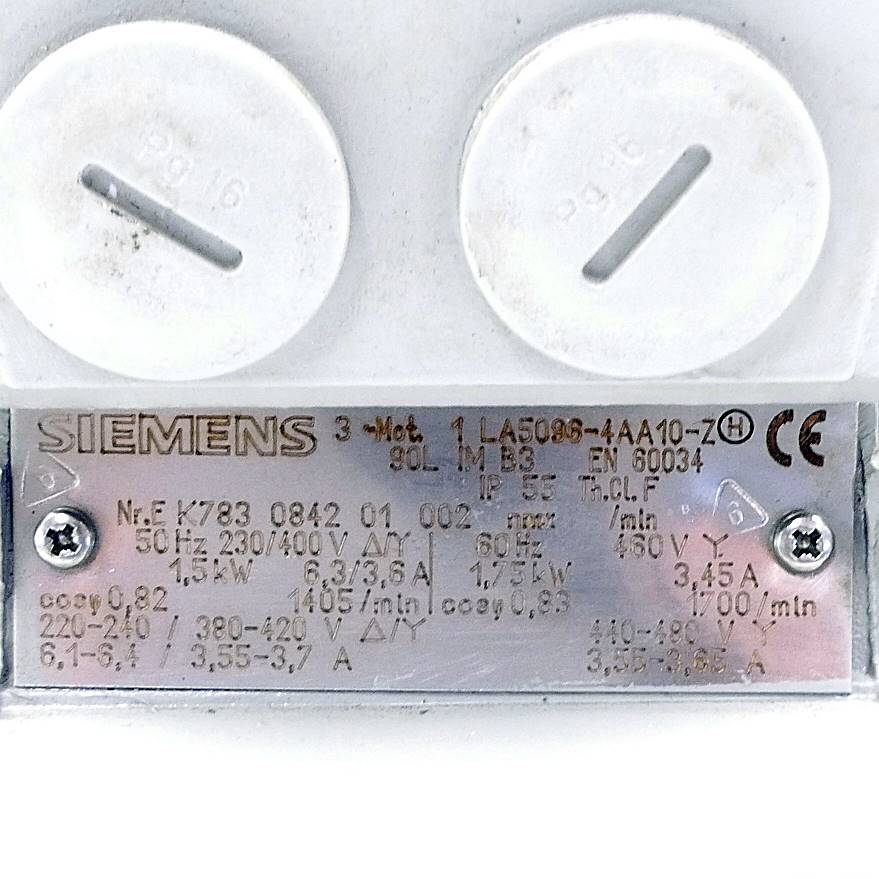 Drehstrommotor mit Bremse K783 0842 01 002 1 LA5096-4AA10-Z Gebraucht
