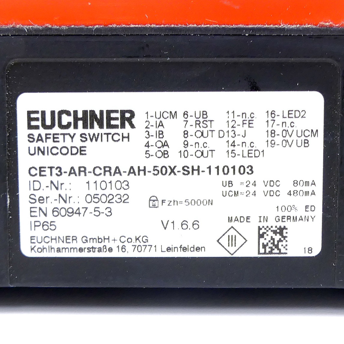Sicherheitsschalter CET3-AR-CRA-AH-50X-SH-110103 Gebraucht