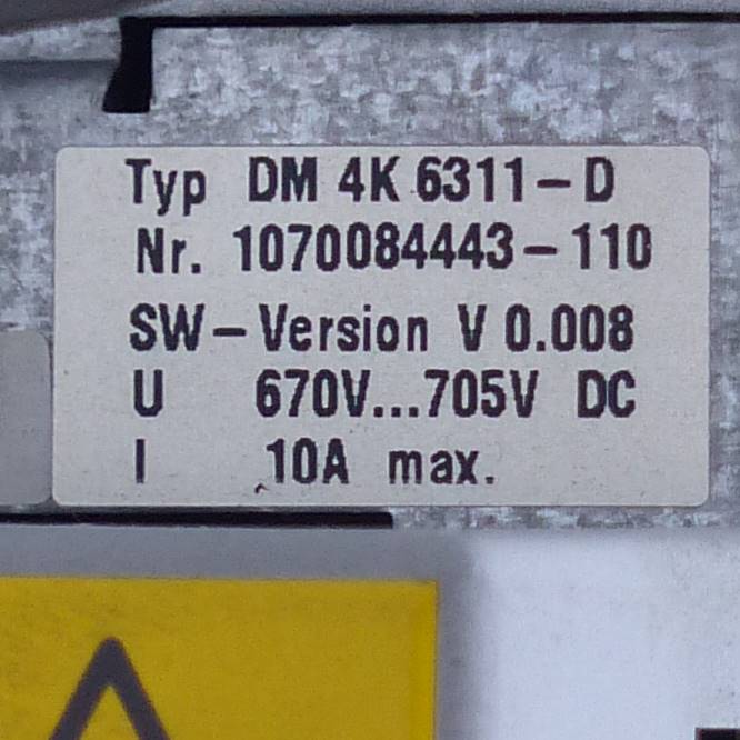 Servo Drive Modul DM 4K 6311 - D 