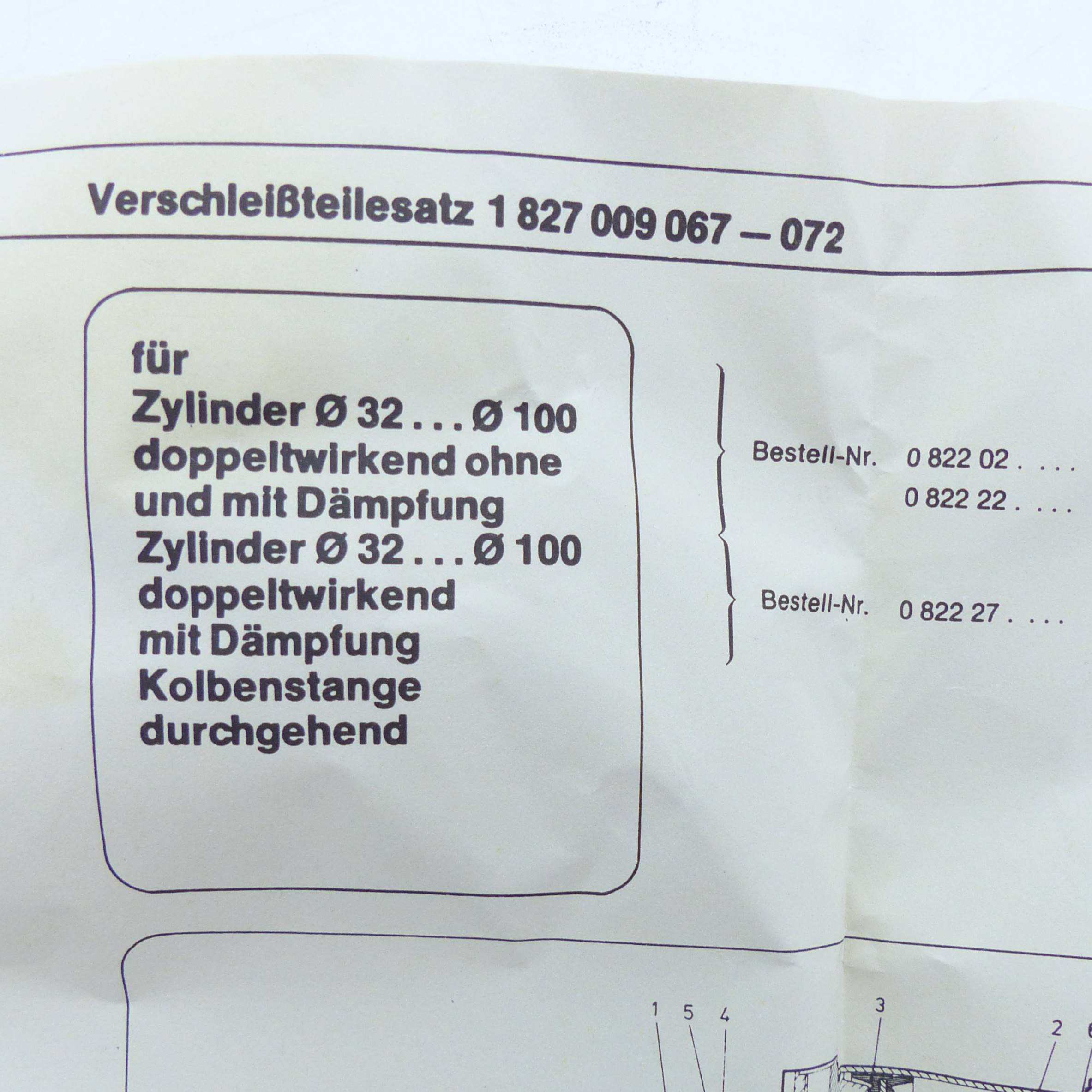 Verschleißteilesatz 1827009072