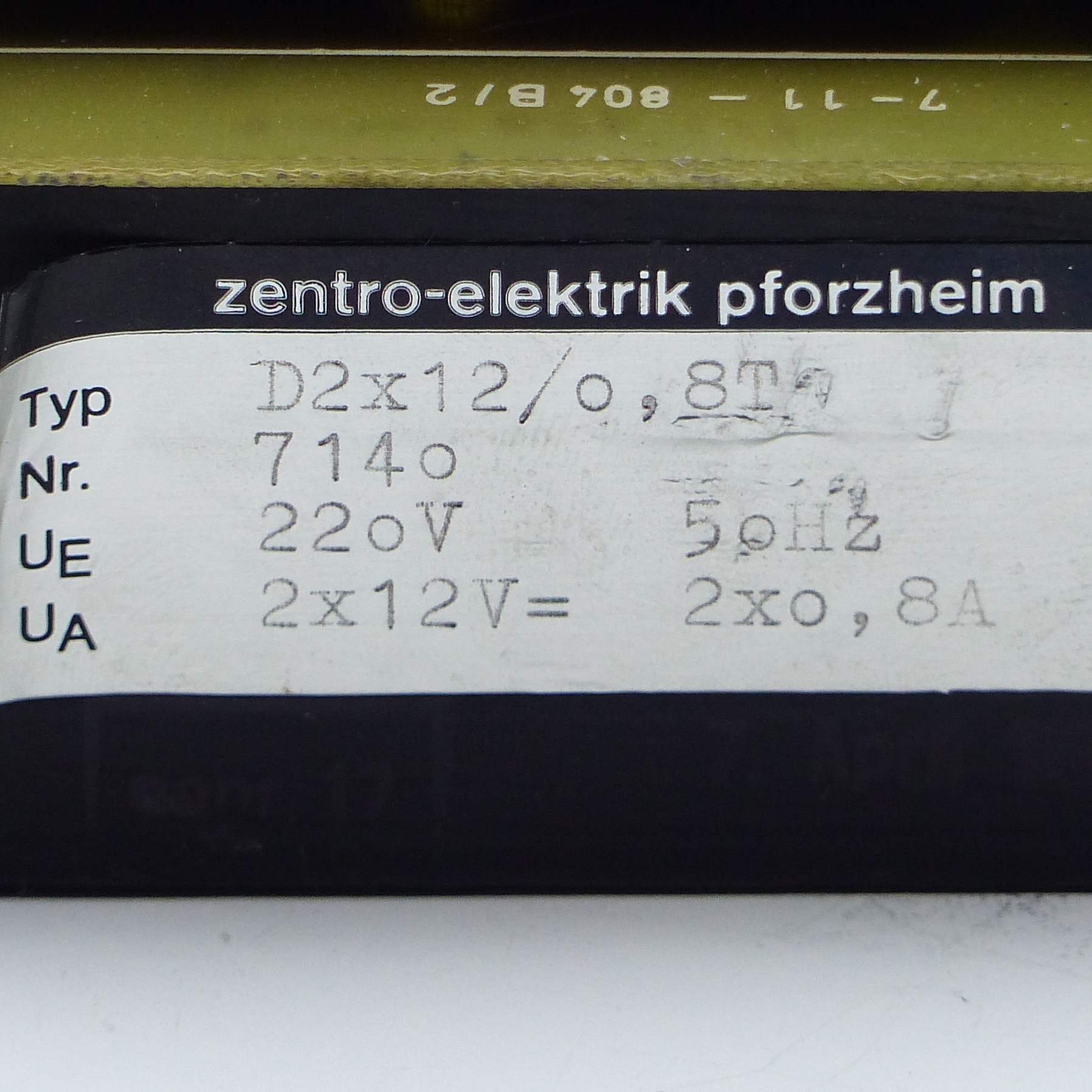 Netzgerät D2x12/0,8T 