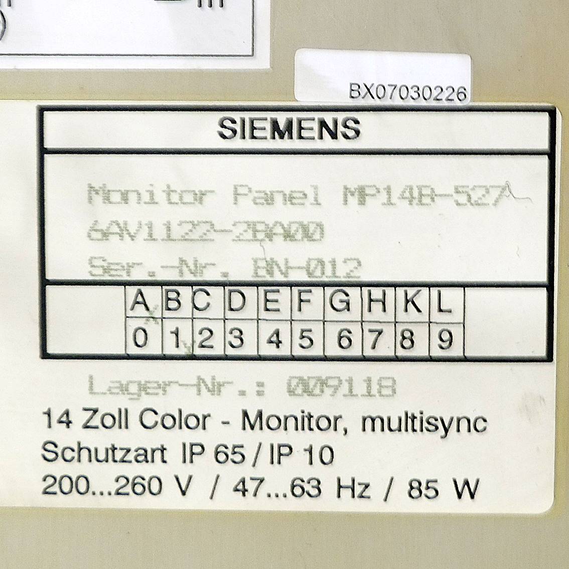 Monitor Panal MP14B-527 