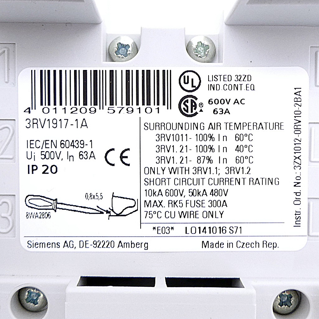 3-phase busbar 