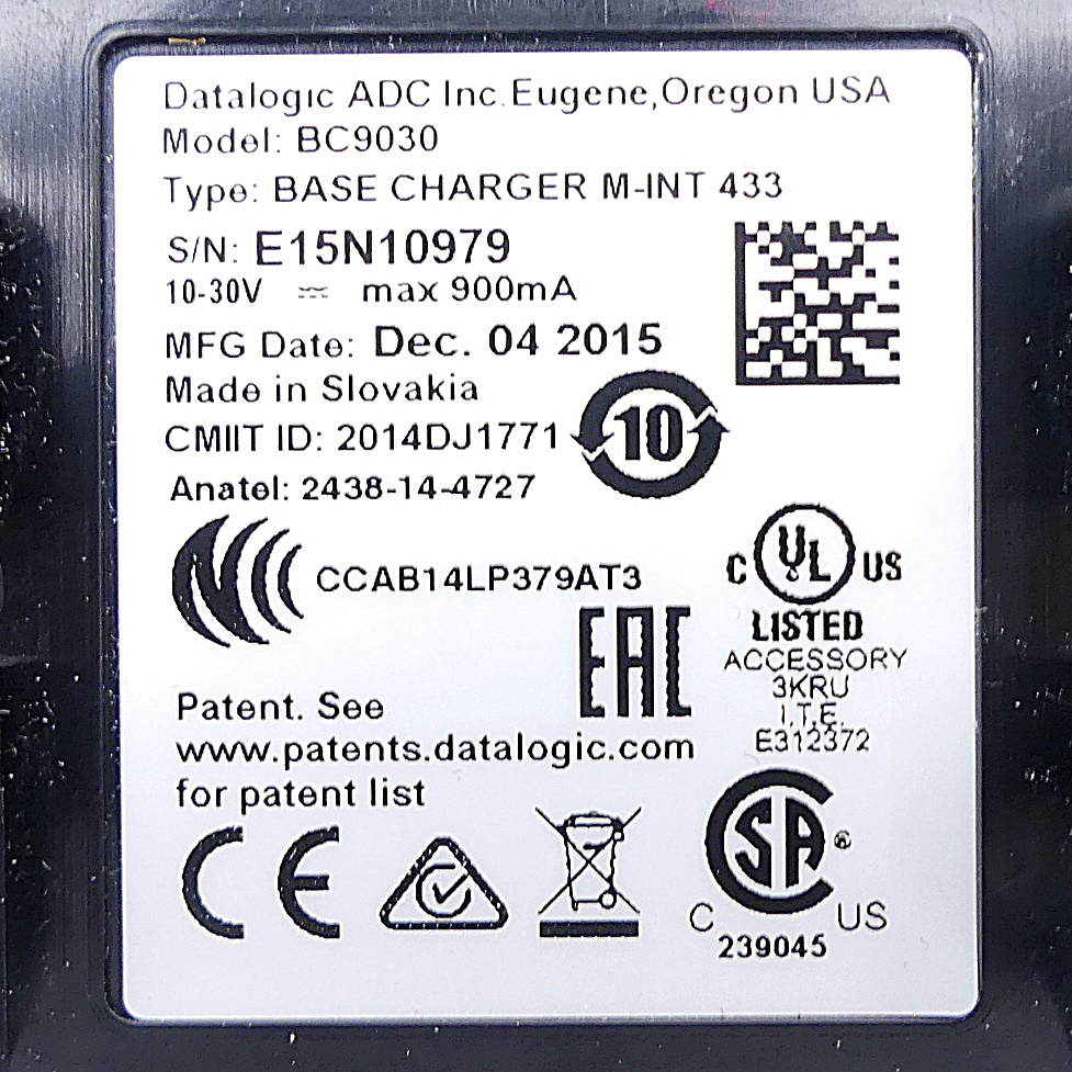 Base Charger M-INT 433  New