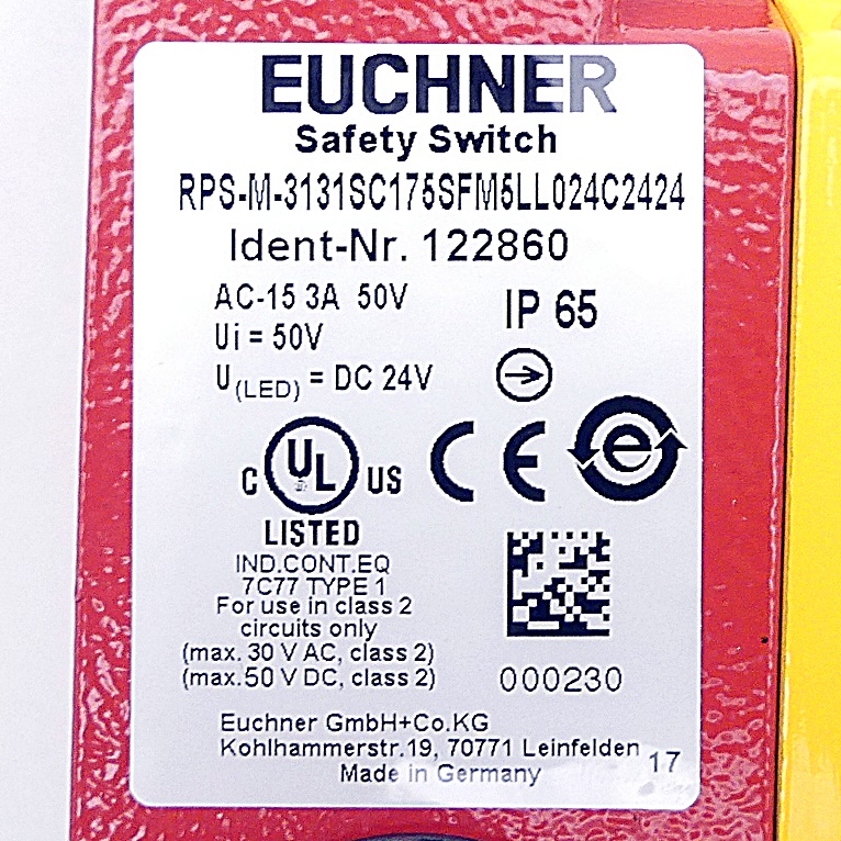 Safety Switch 122860