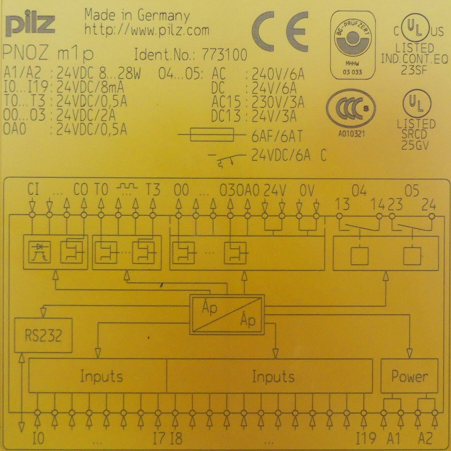 PNOZ m1p Kleinsteuerung 