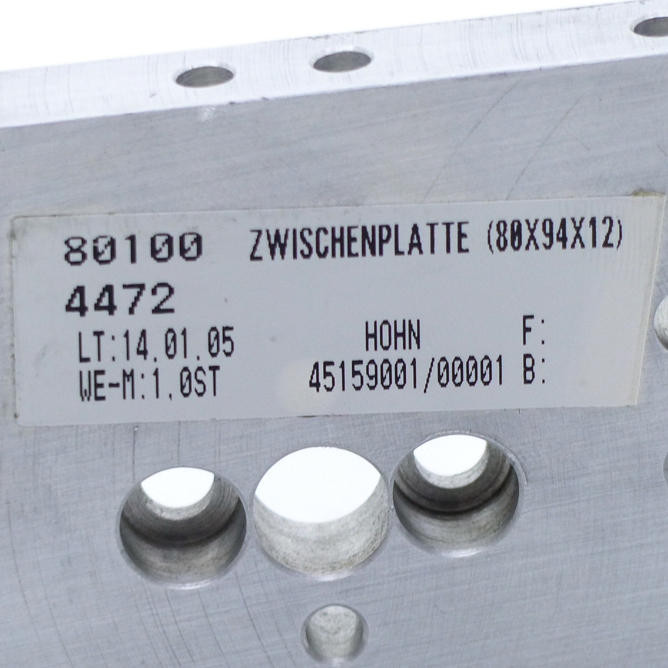 intermediate Plate 80.100