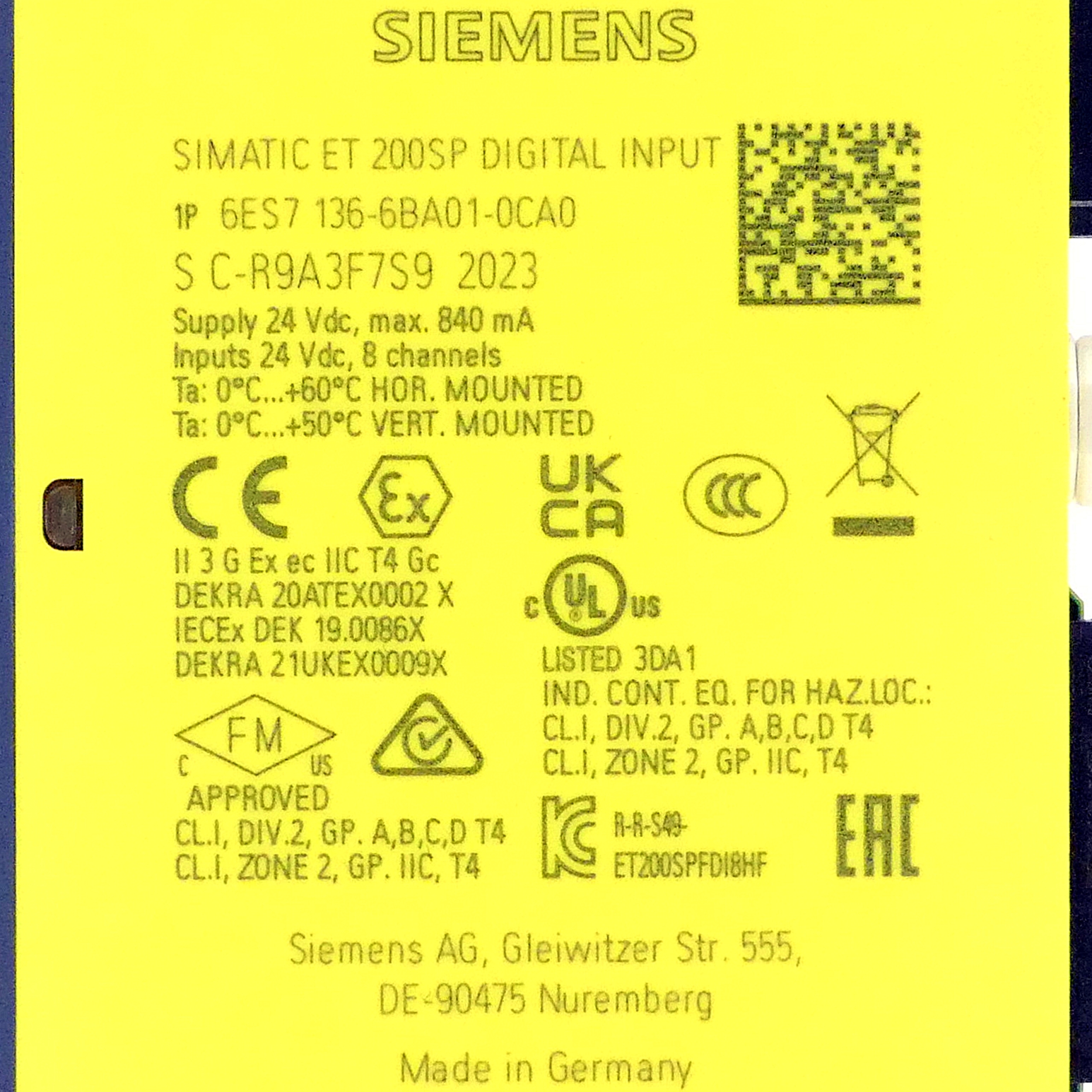 SIMATIC DP Elektronikmodul für ET 200SP