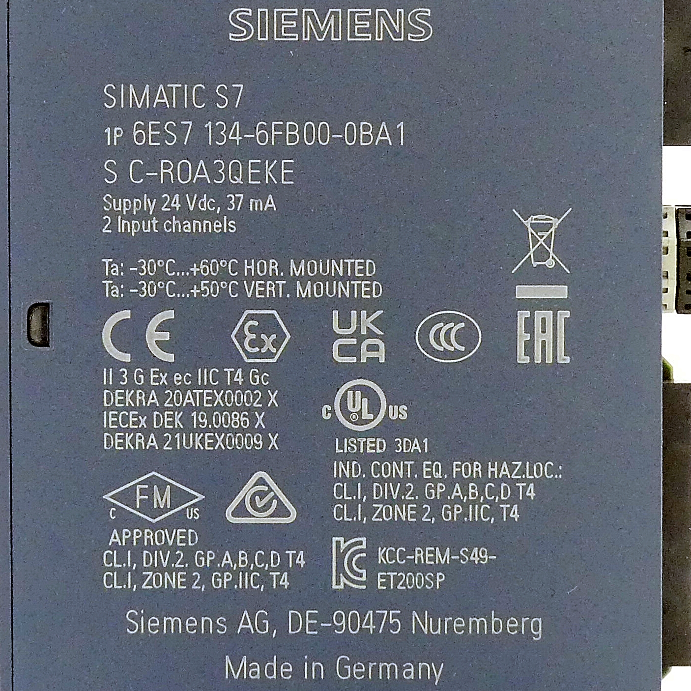 SIMATIC ET 200SP analoges Eingangsmodul