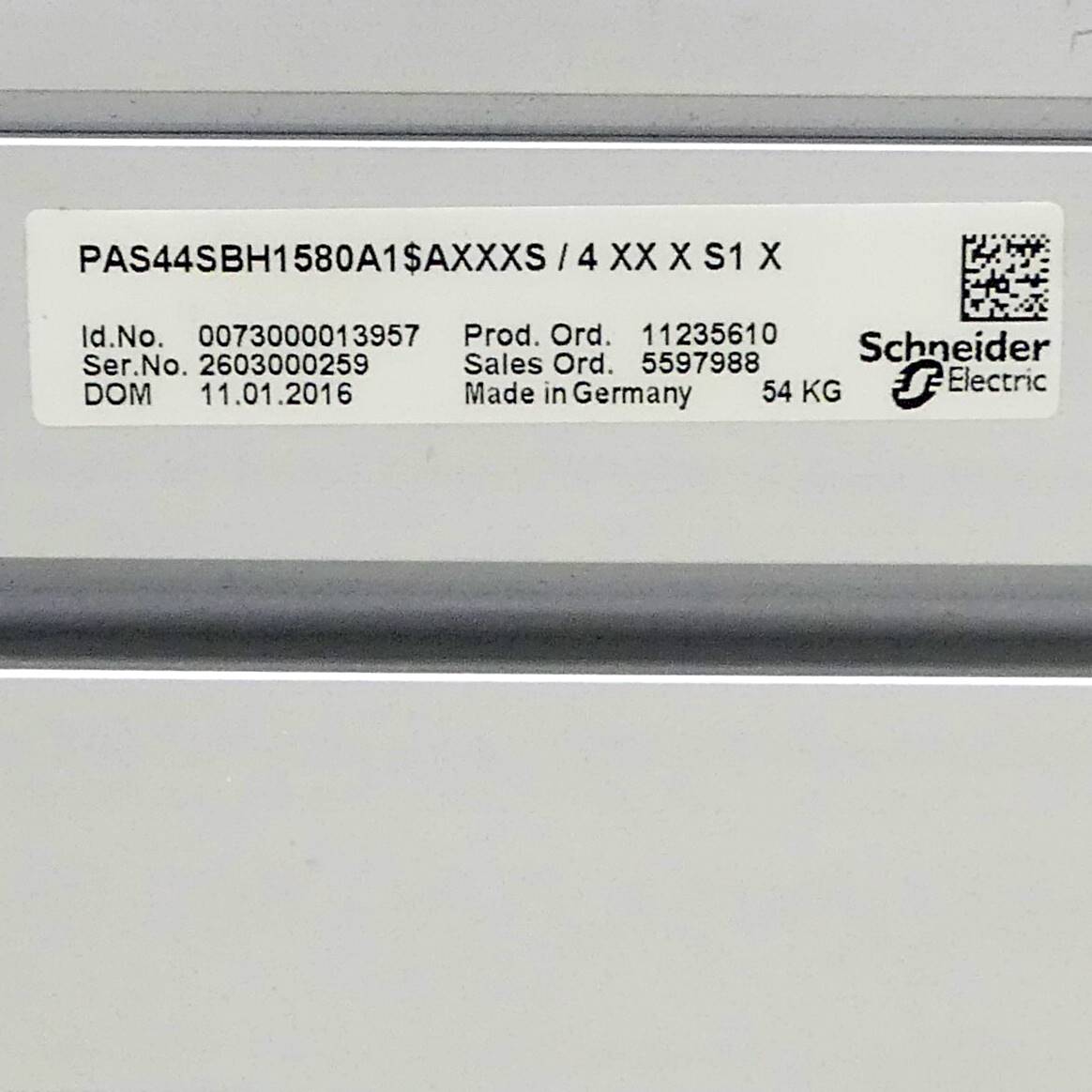 Linearachse PAS44SBH1580A1$AXXXS/4XXXS1X 