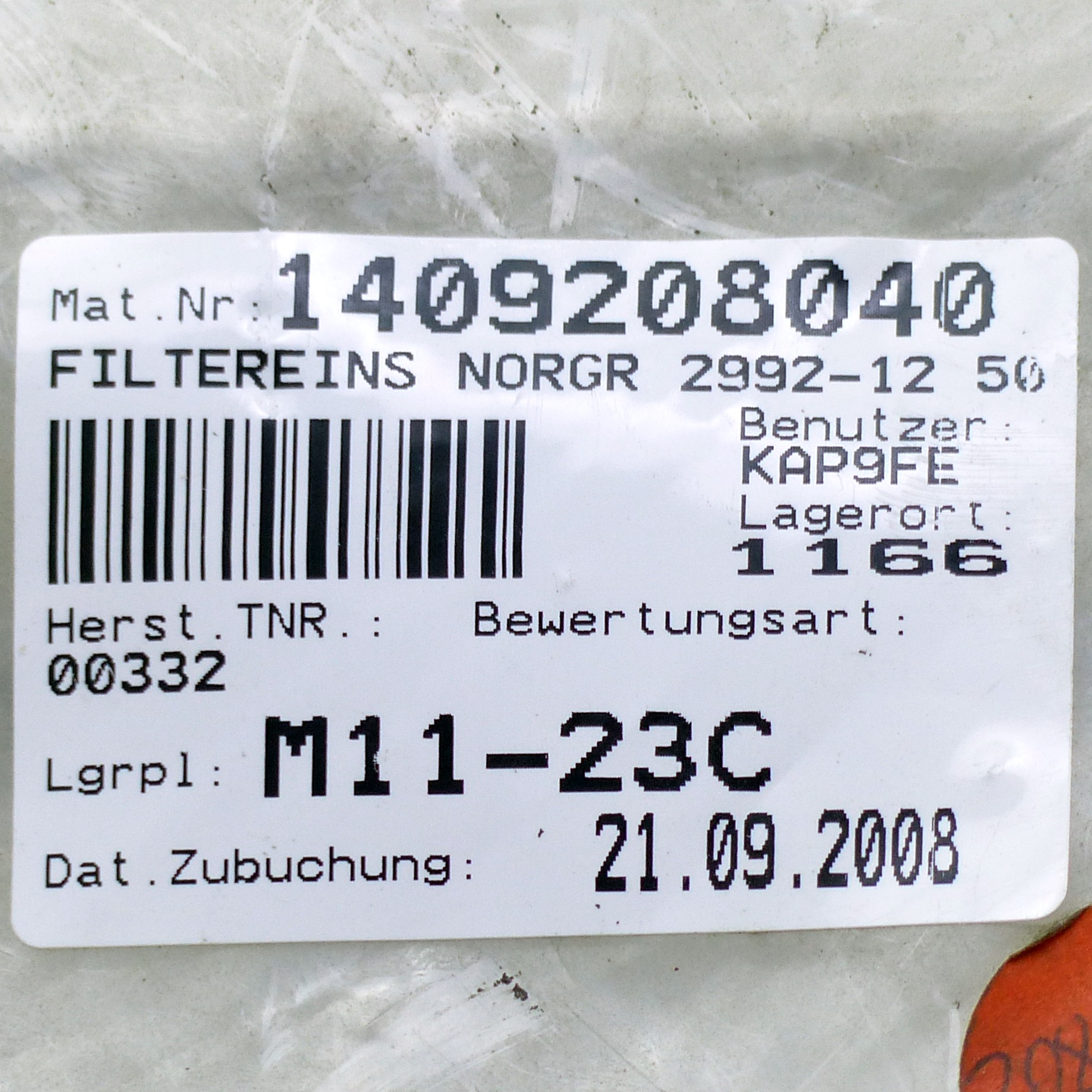 Filtereinsatz 2992-12 