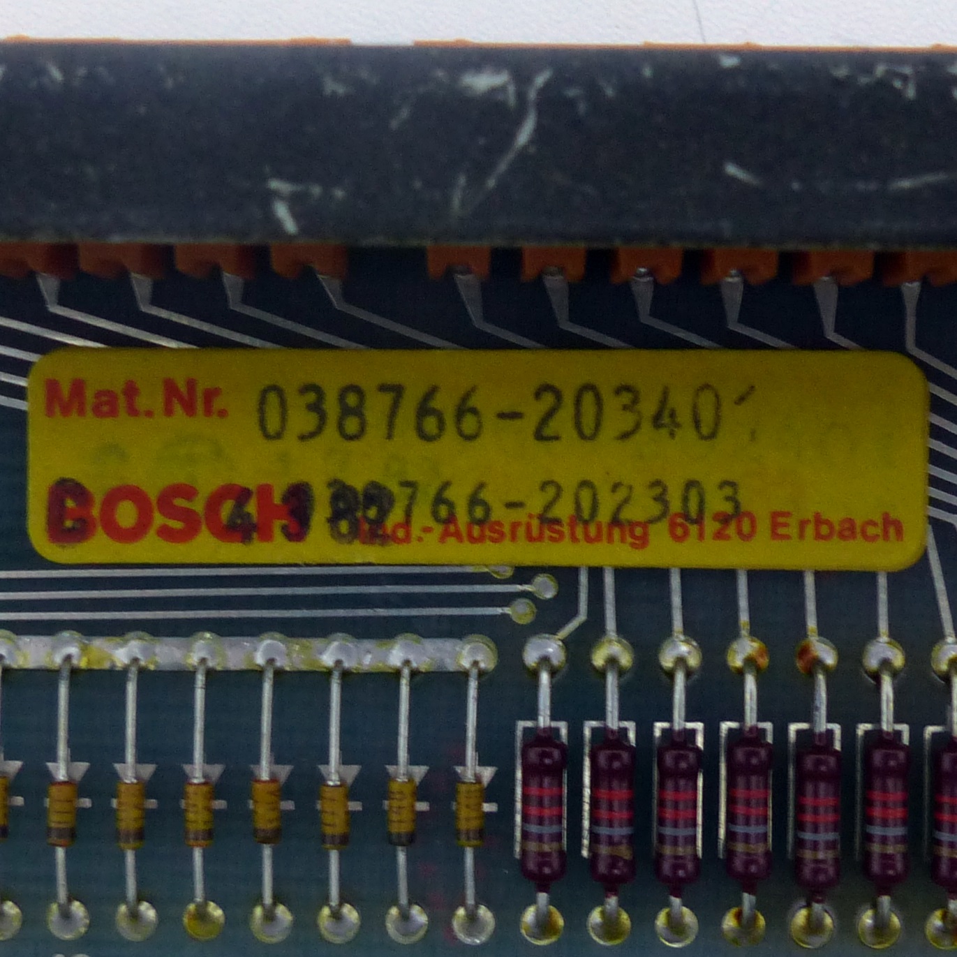 Input Card 038766-203401 