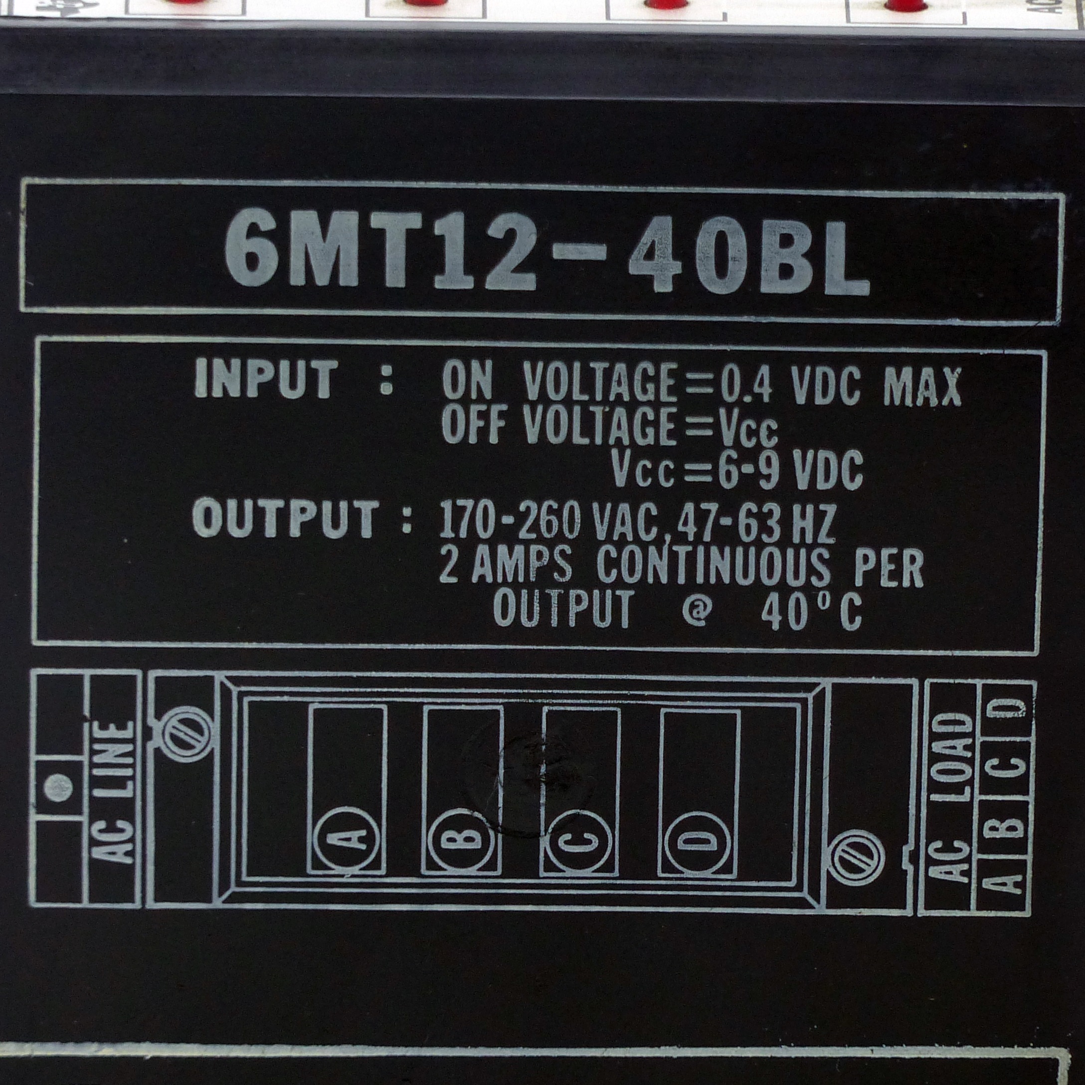 Input Logic Interface Module 6MT12-40BL 
