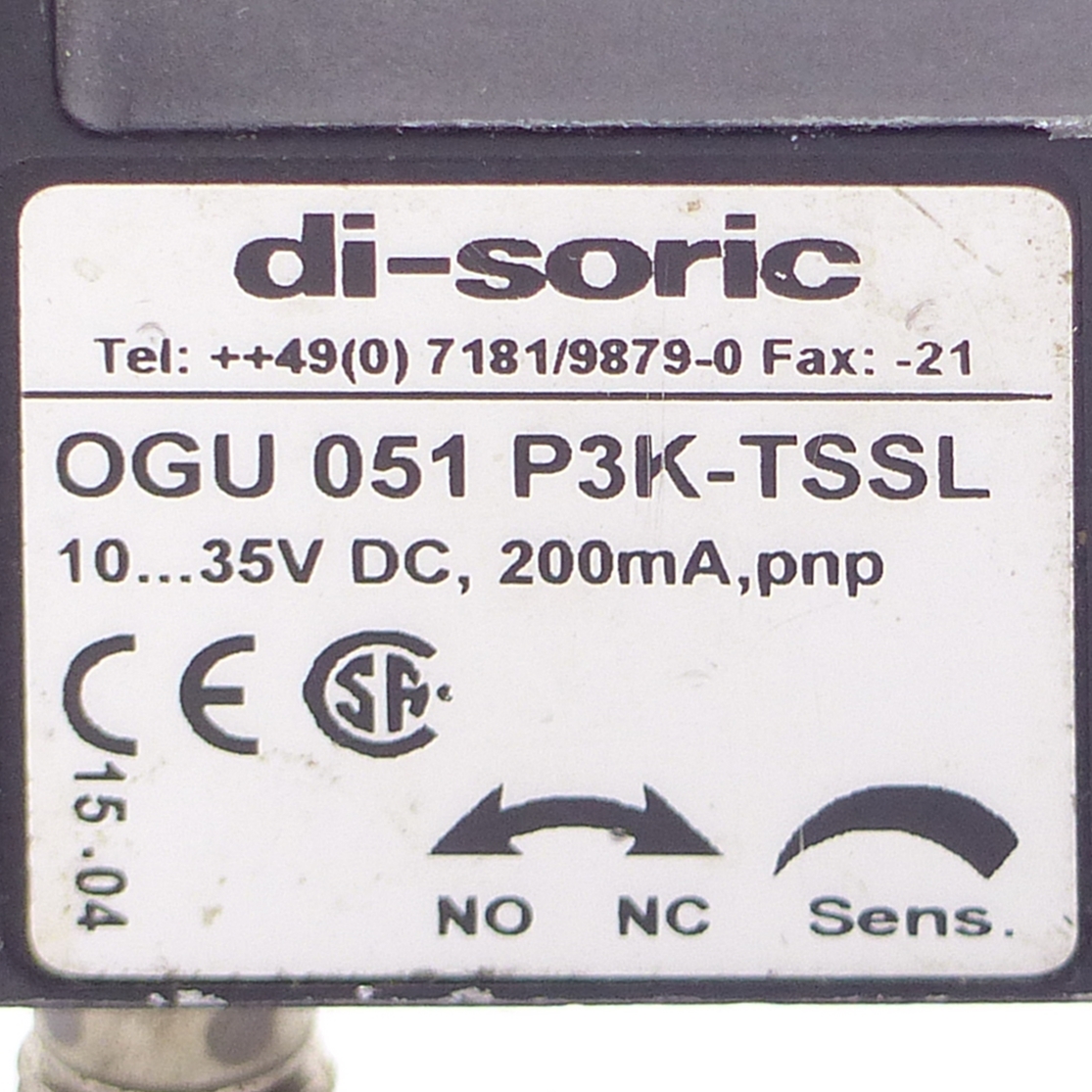 Light Barrier D-07181/9879-0 Used