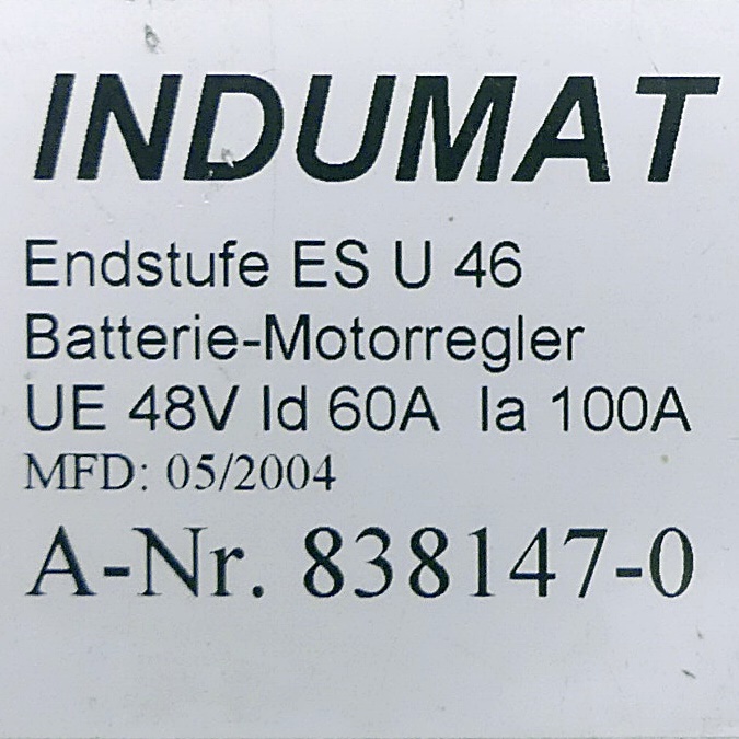 Power Amplifier ES U 46 Battery - motor controller 