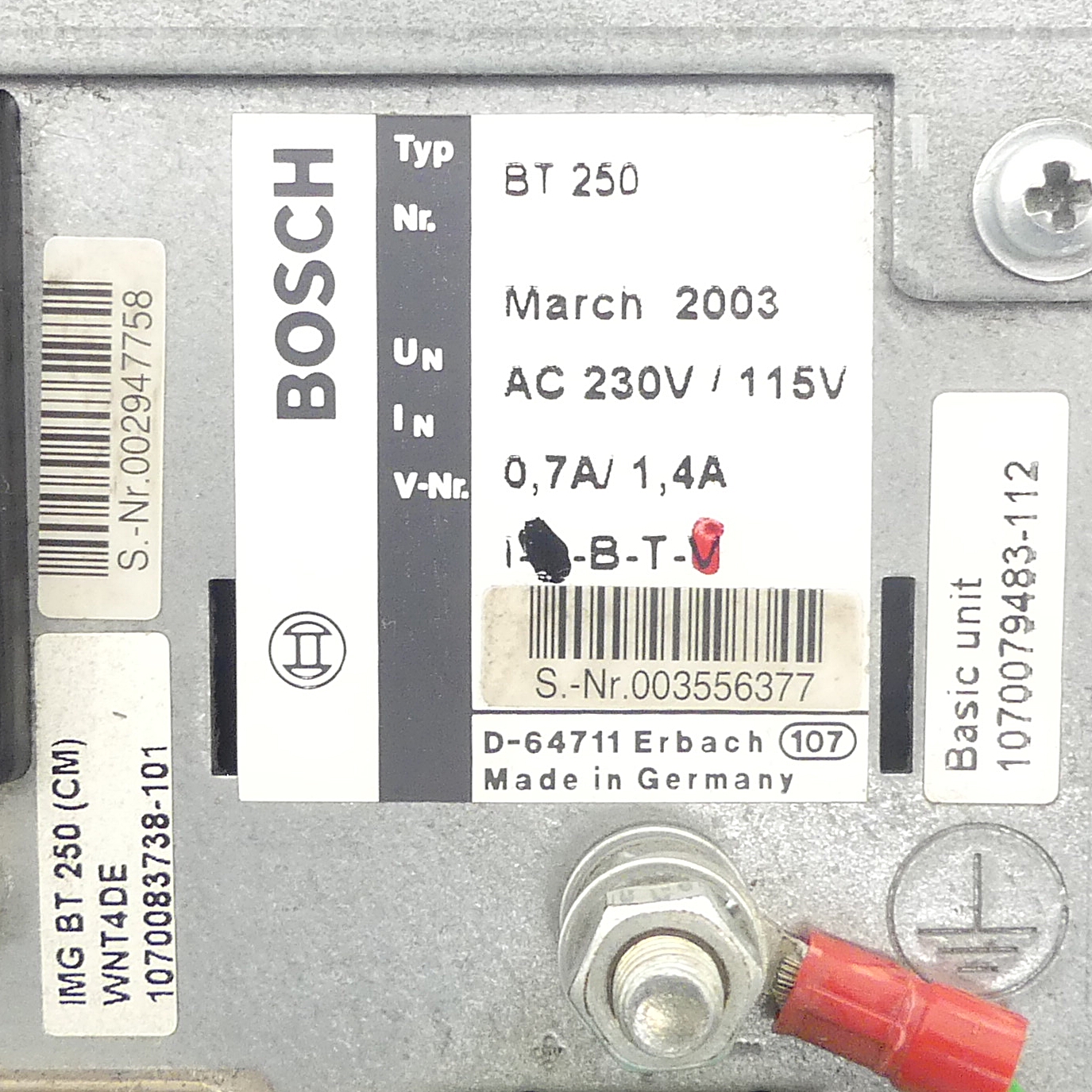 Control panel BT250 
