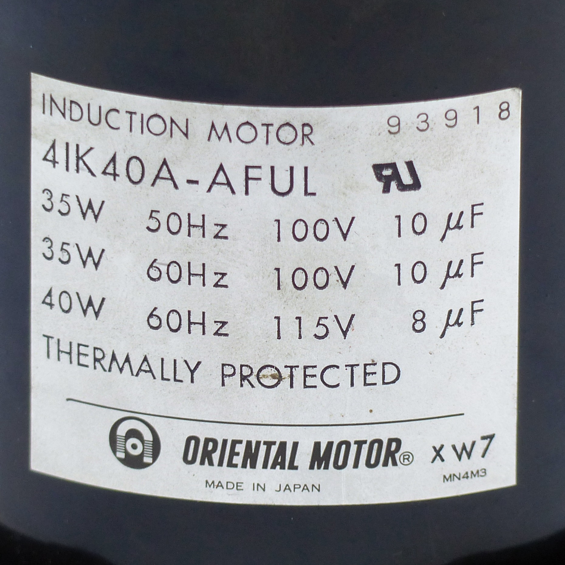 Induction Motor 4IK40A-AFUL 