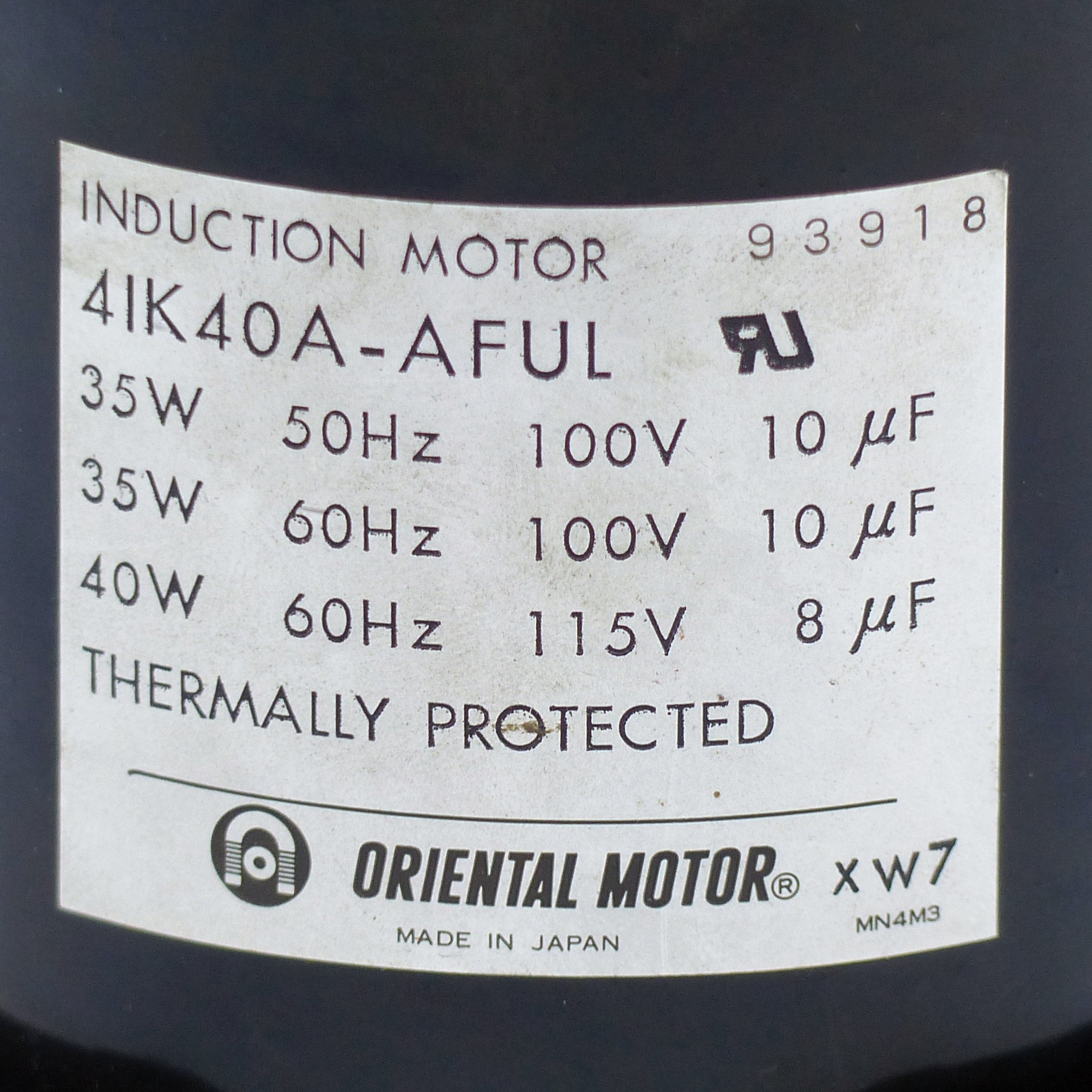 Induction Motor 4IK40A-AFUL