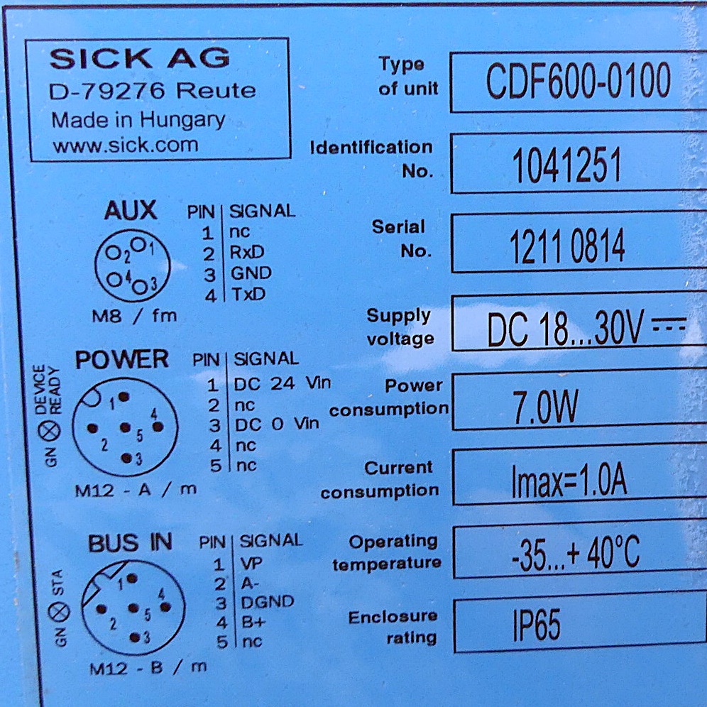 CDF600-0100 Profibusmodul  