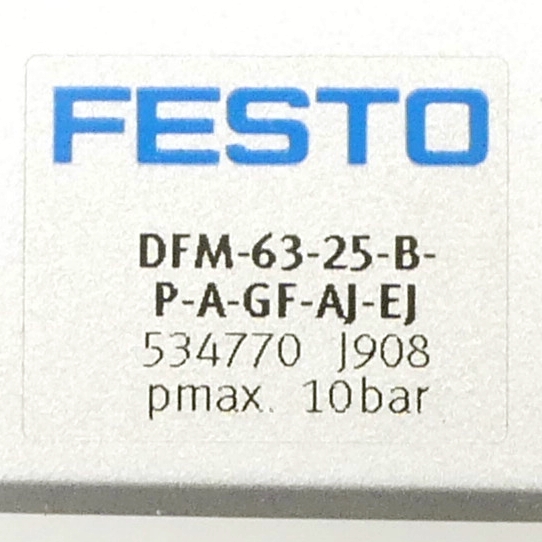 Guided drive DFM-63-25-B-P-A-GF-AJ-EJ