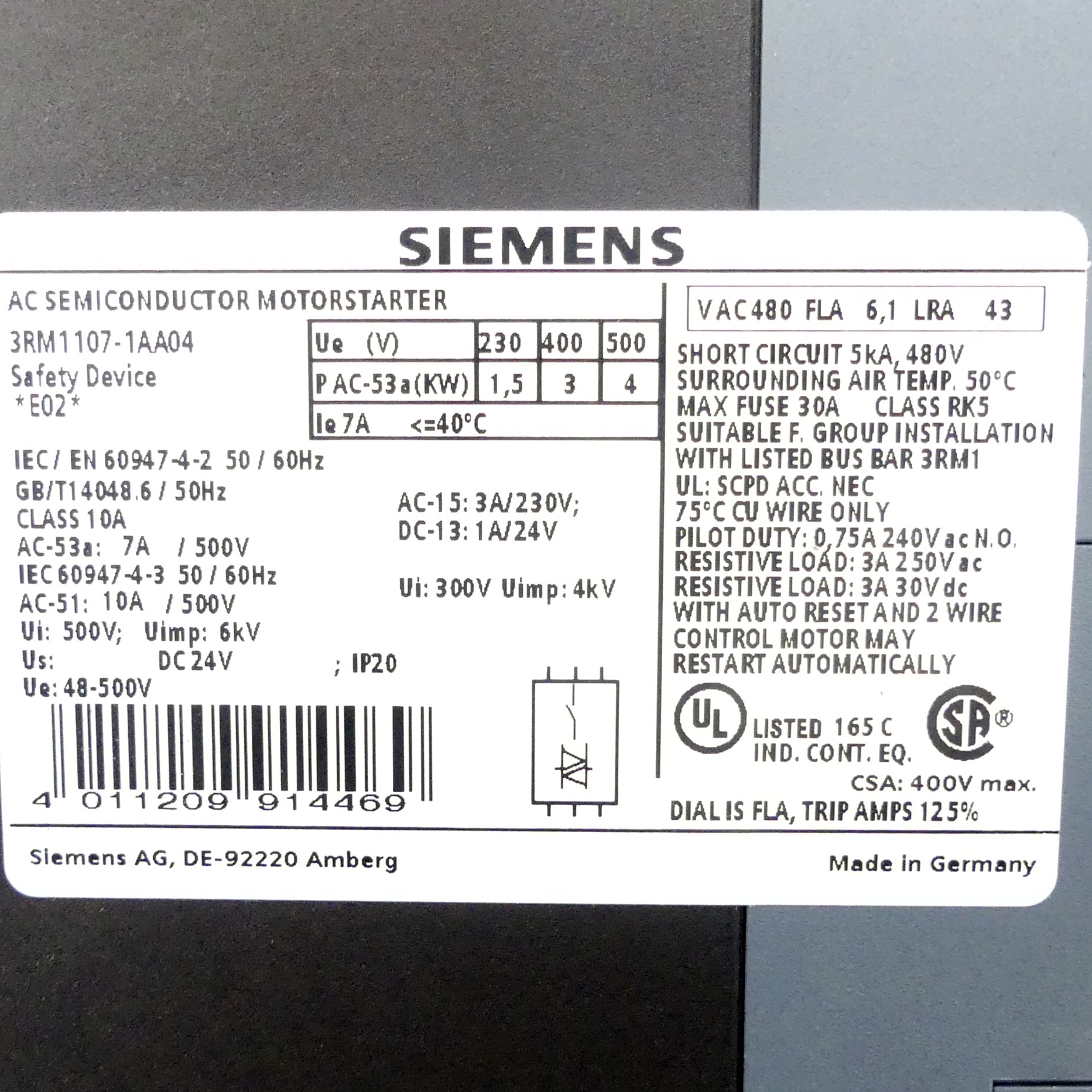 Semiconductor Motorstarter 