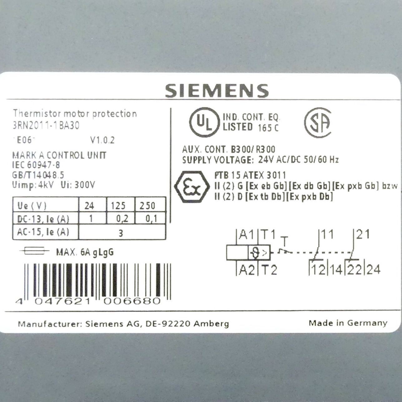 Thermistor motor protection relay