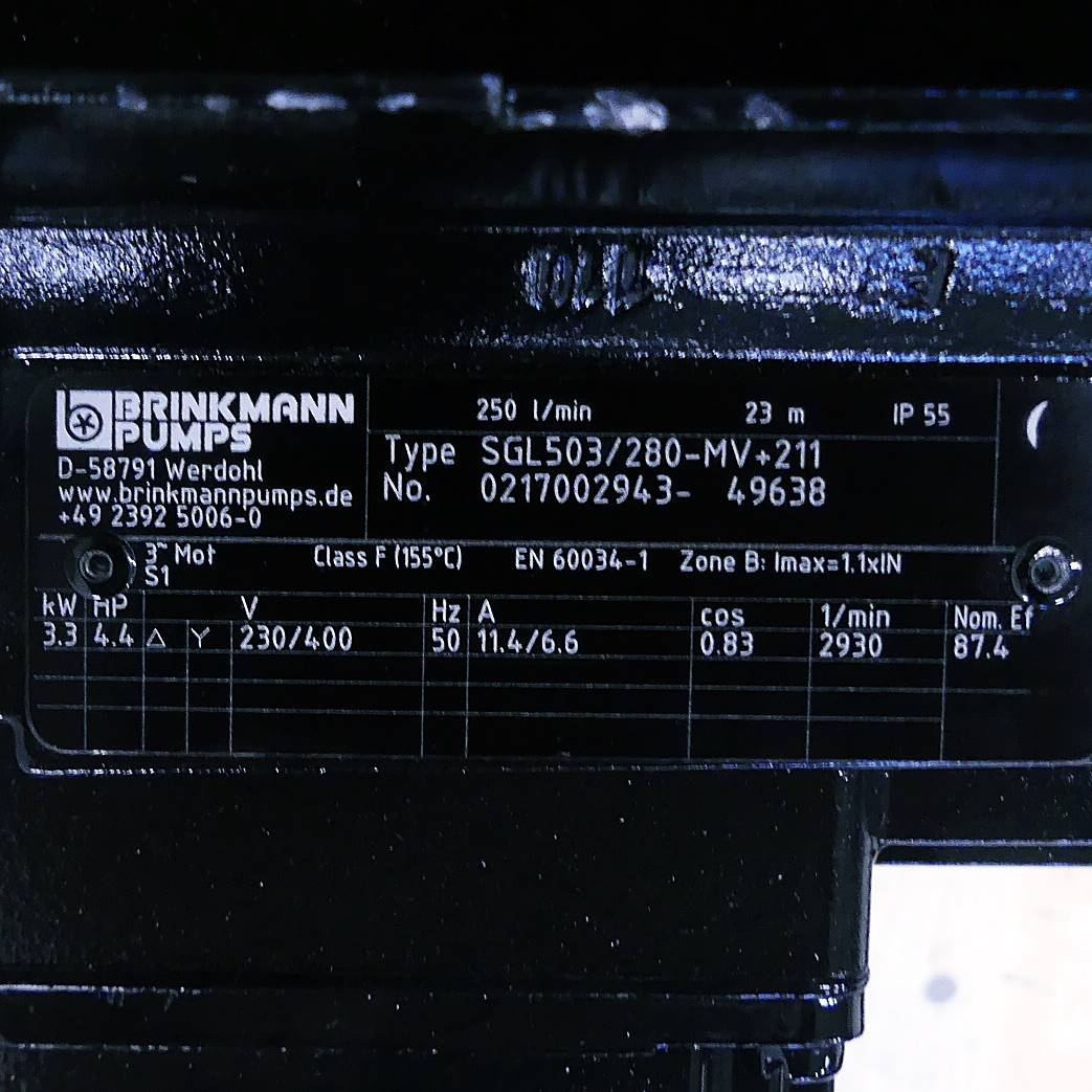 Schlürf-Tauchpumpe SGL503/280-MV+211 