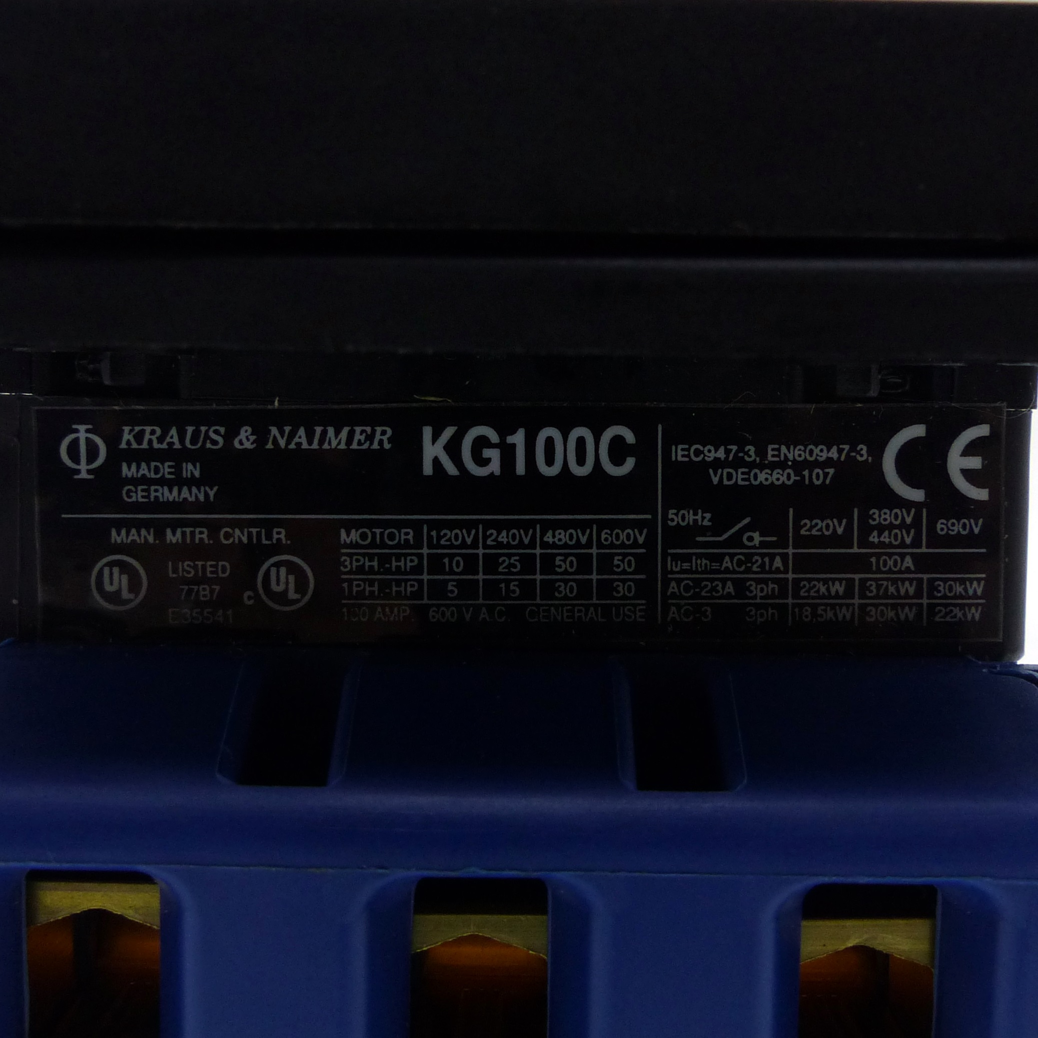Kraus & Naimer KG100C Main Switch