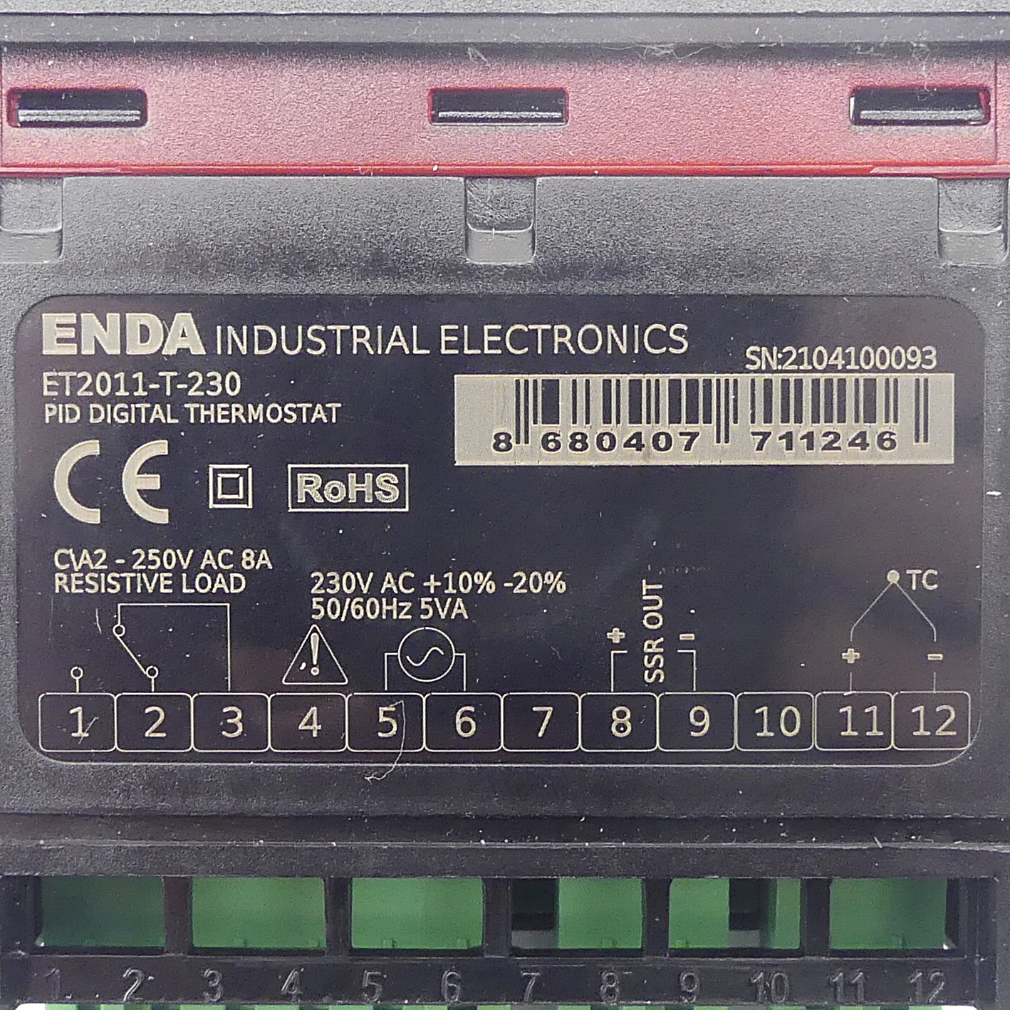 PID Temperaturregler ET2011-T-230