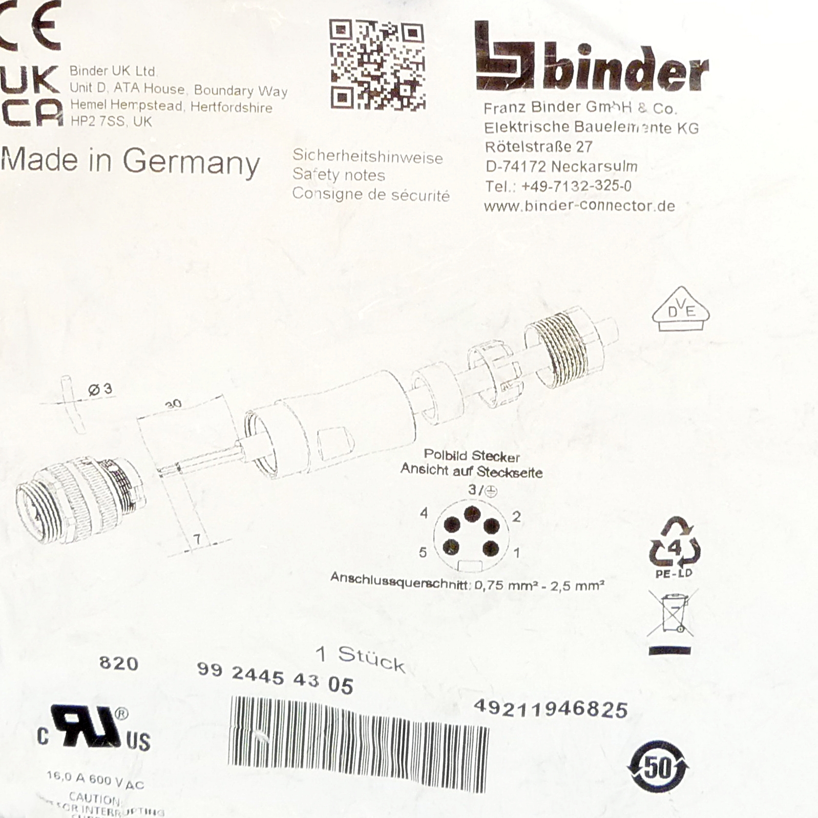 Kabelstecker 