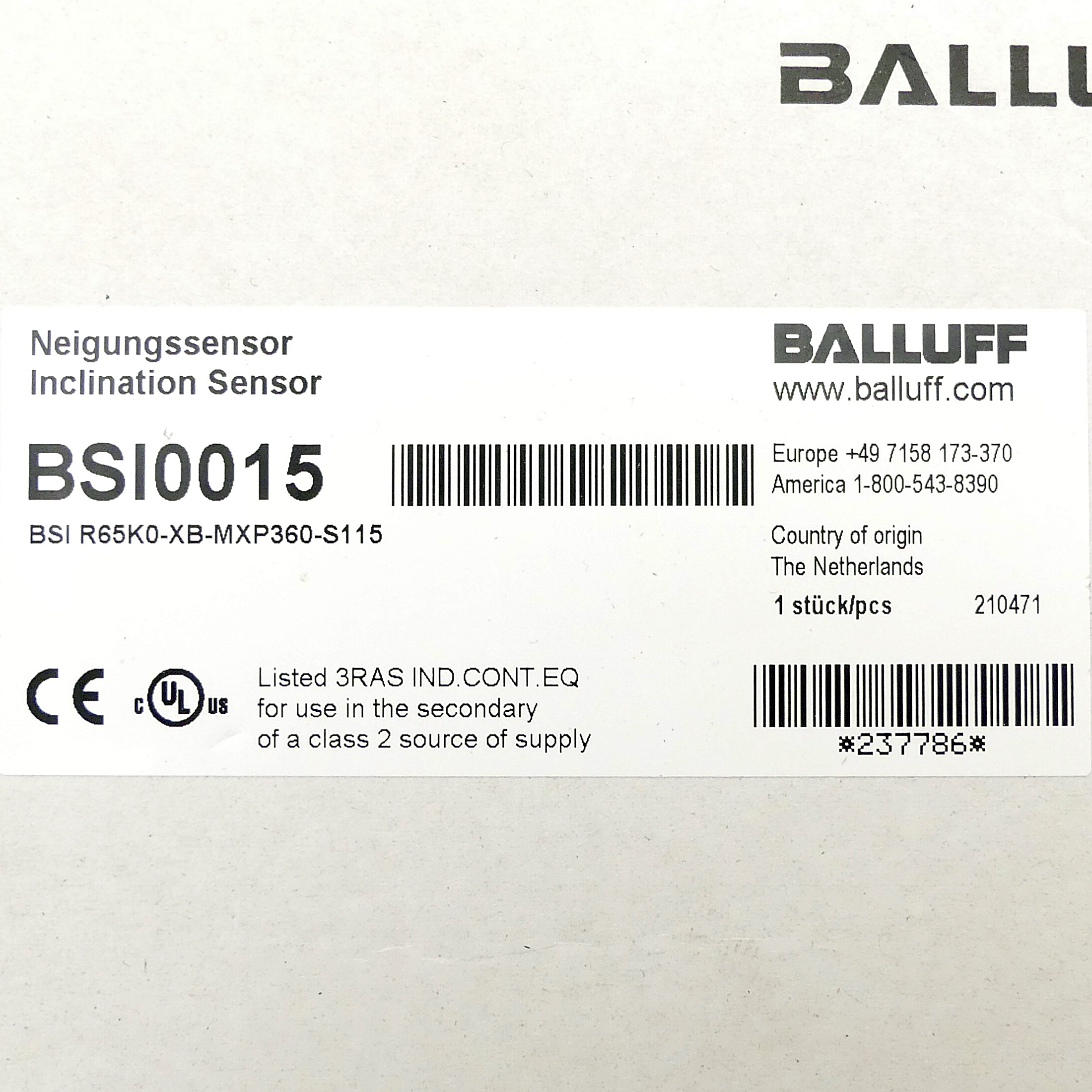 Neigungssensor BSI0015 