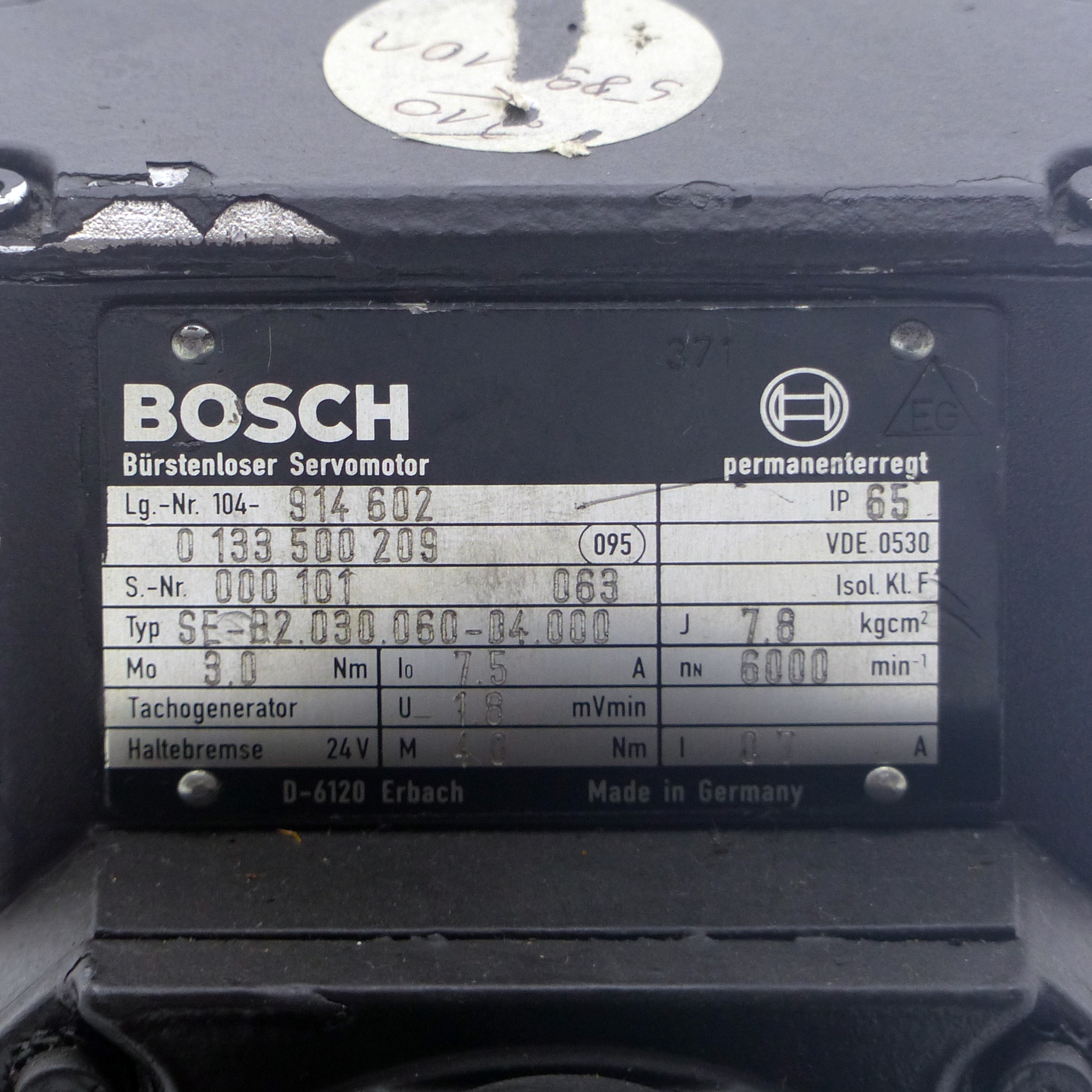 Servomotor SE-B2.030.060-04.000 