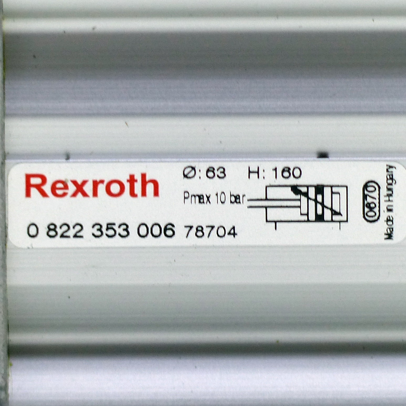 Kompaktzylinder 63 x 160  