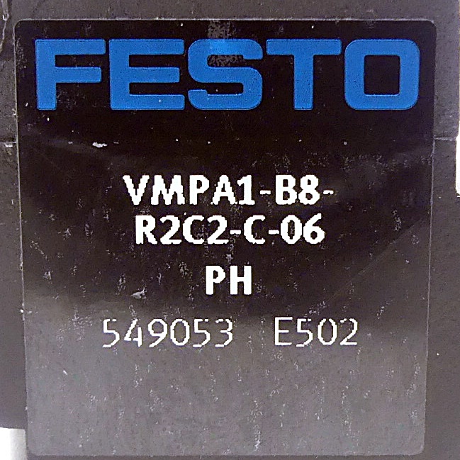 Regulator plate VMPA1-B8-R2C2-C-06 