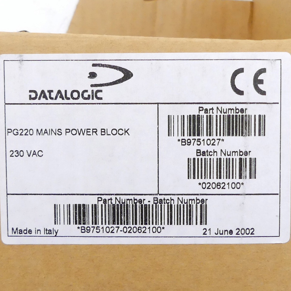 PG220 Mains Power Block 230 VAC 