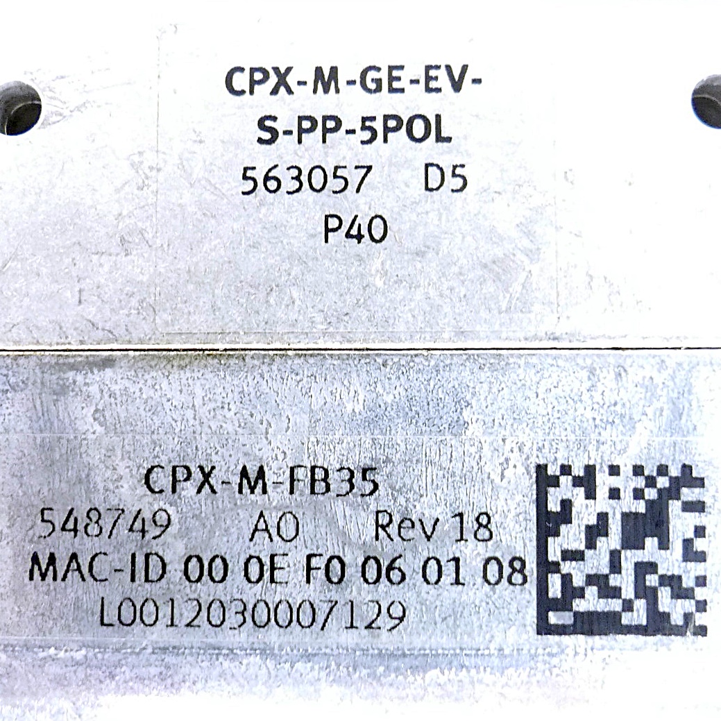 Busknoten mit Verkettungsblock CPX-M-FB35 