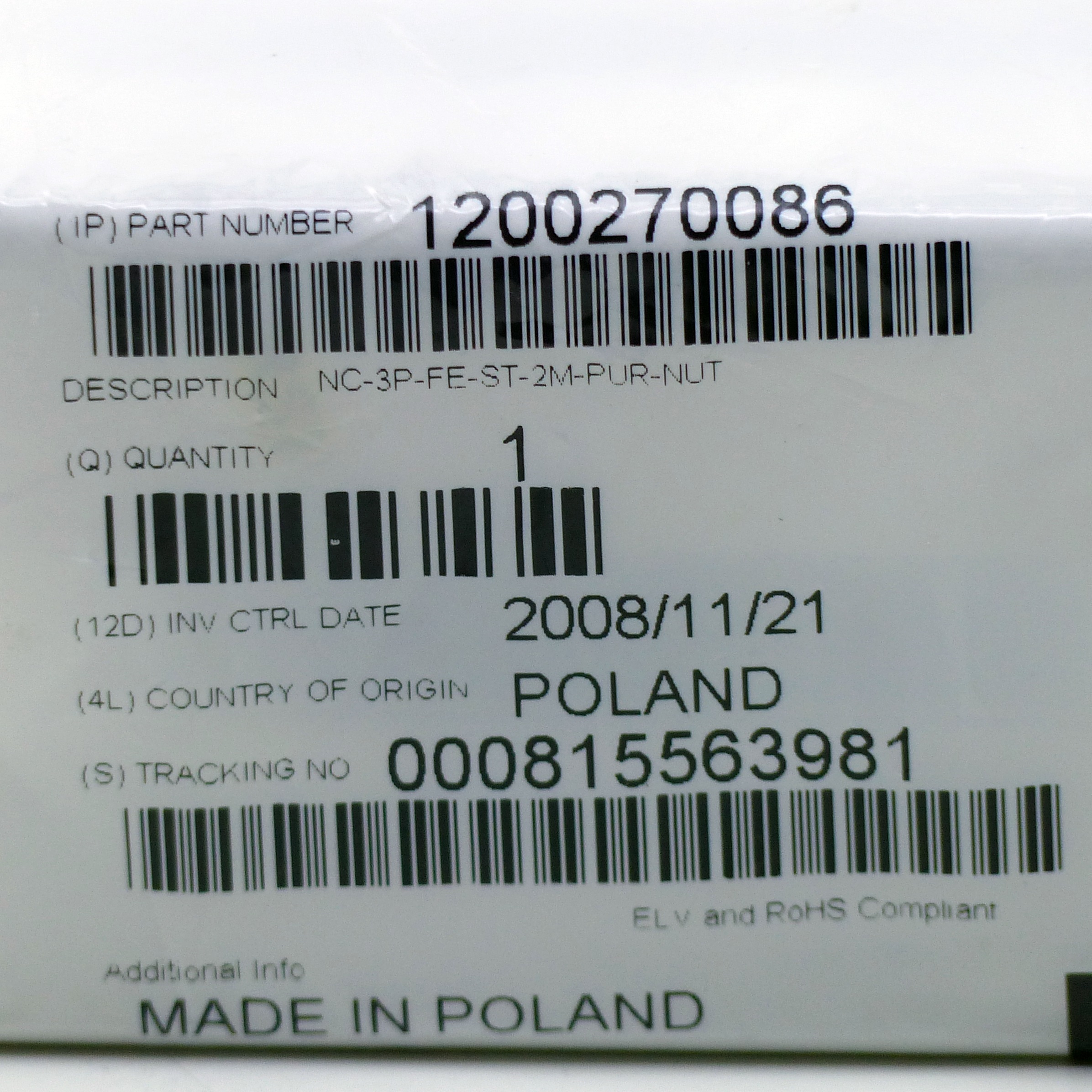 Sensor Cable 1200270086 New FS