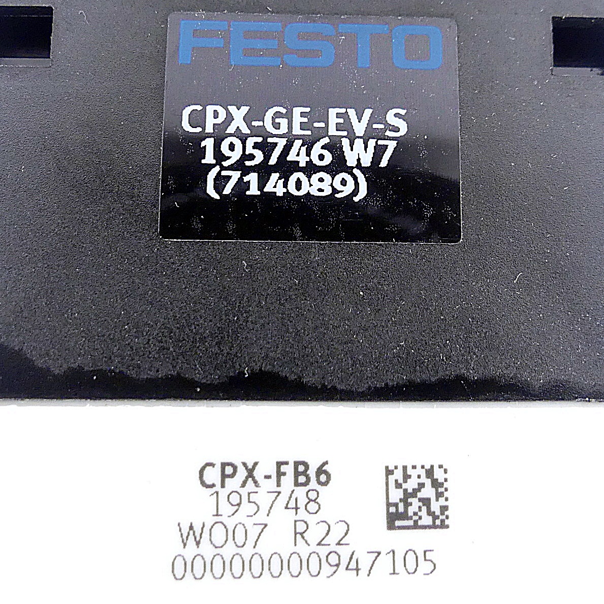 Busknoten CPX-FB6 inkl. Verkettungsblock CPX-GE-EV-S 