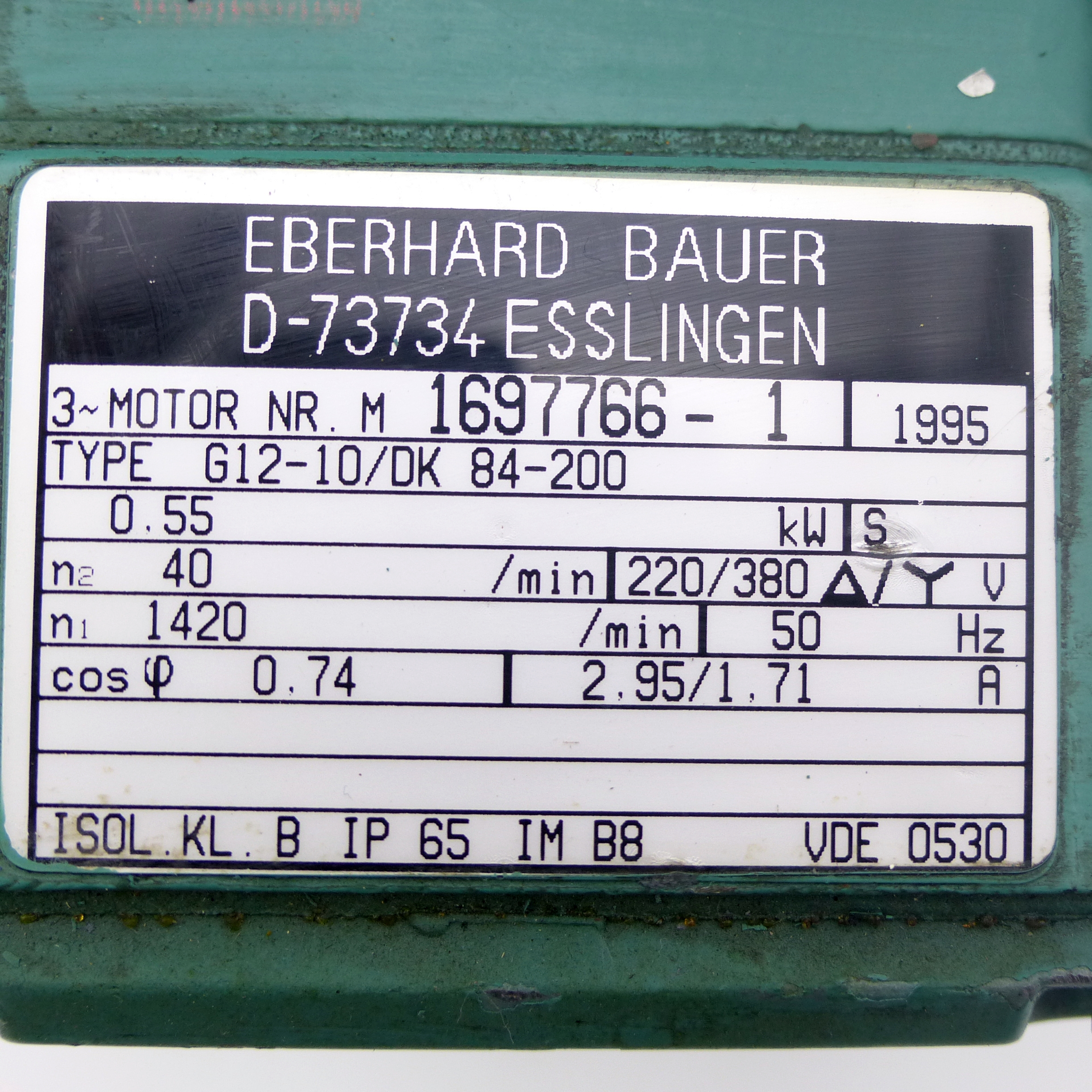 Gearmotor  Used
