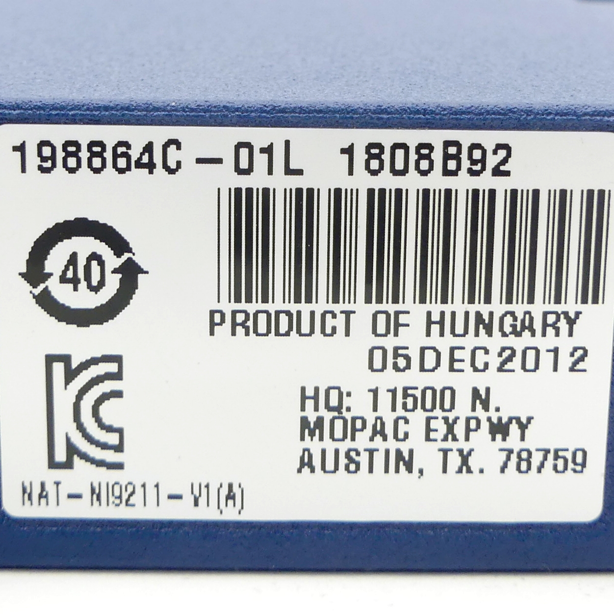 Temperature measurement module NI 9423 