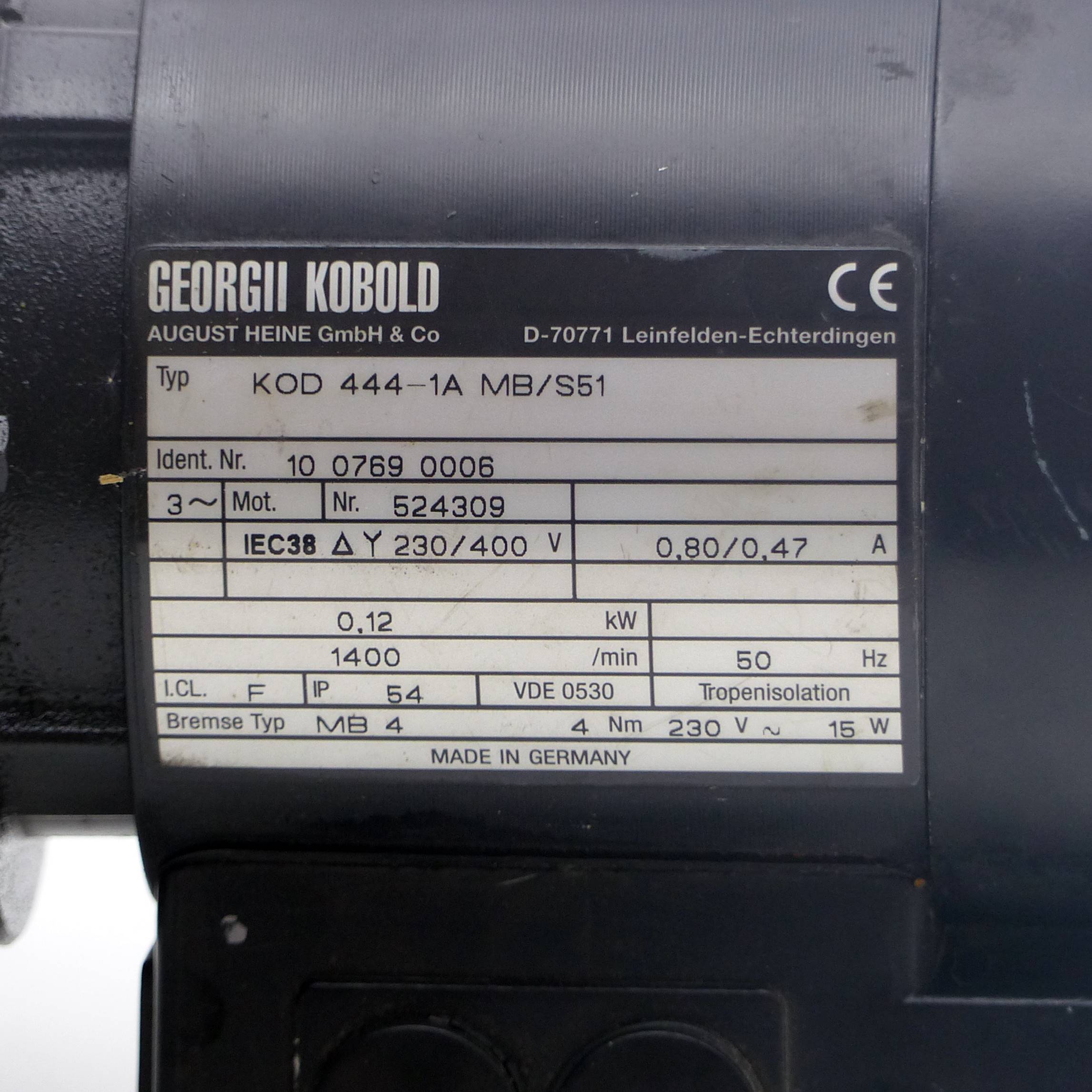 Gearmotor 10 0769 0006