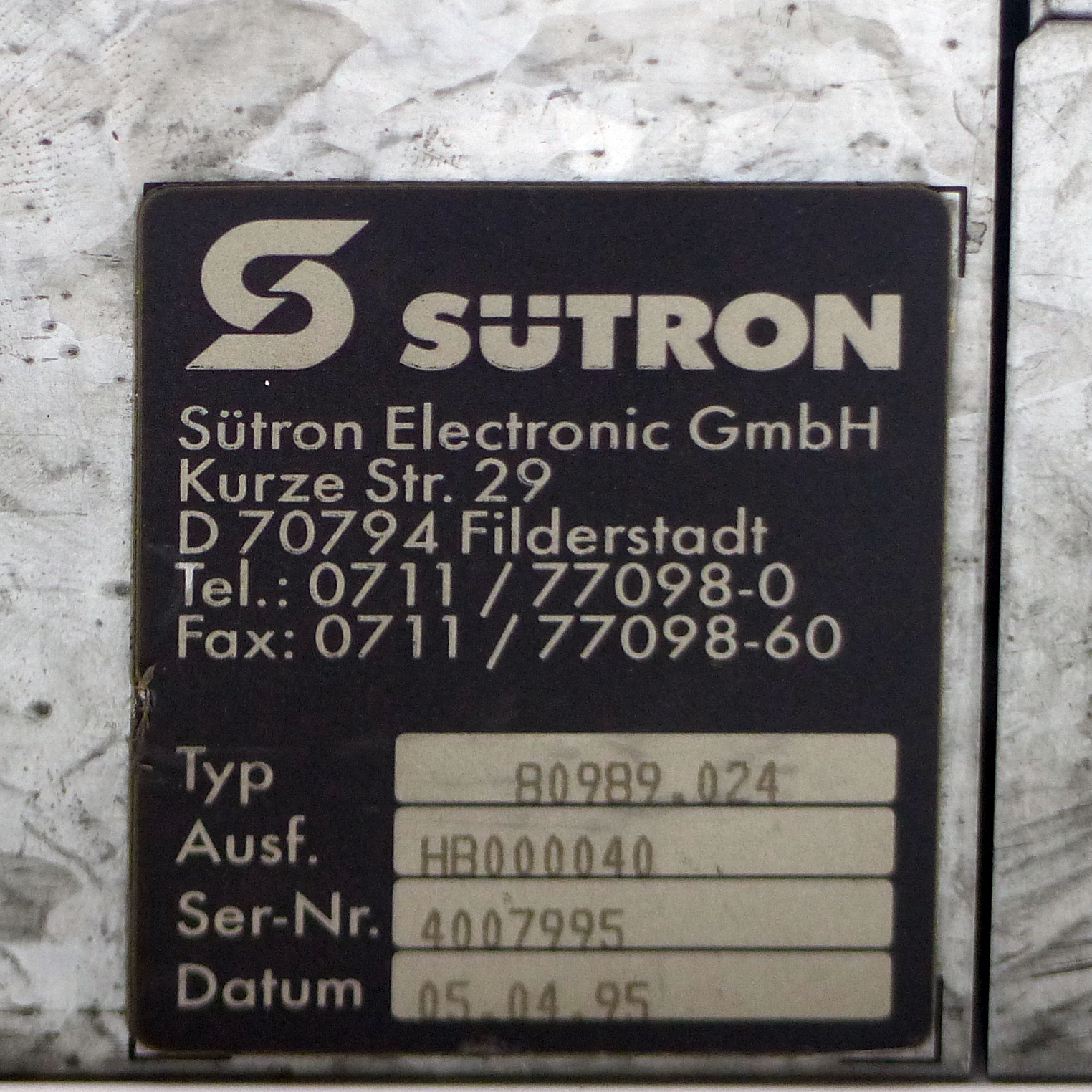 Operator Panel 80989.024
