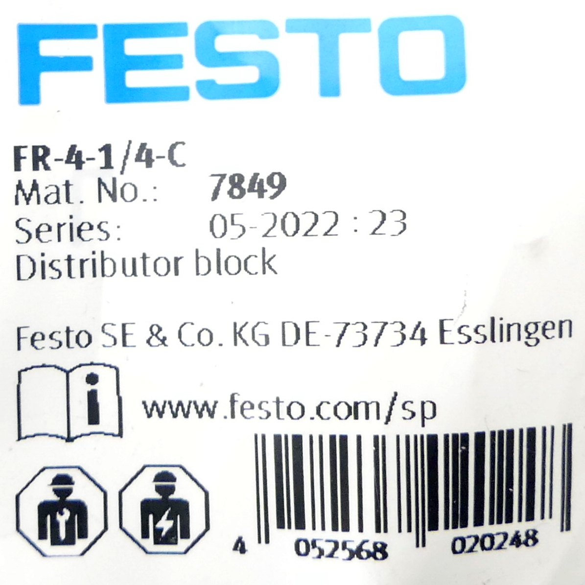 distributor block FR-4-1/4-C