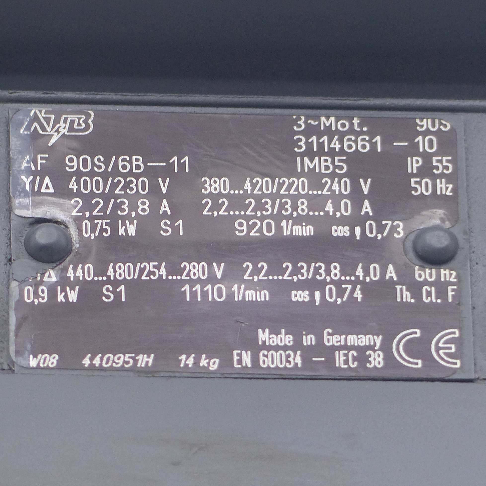 Three-phase Motor AF 90S/6B-11 