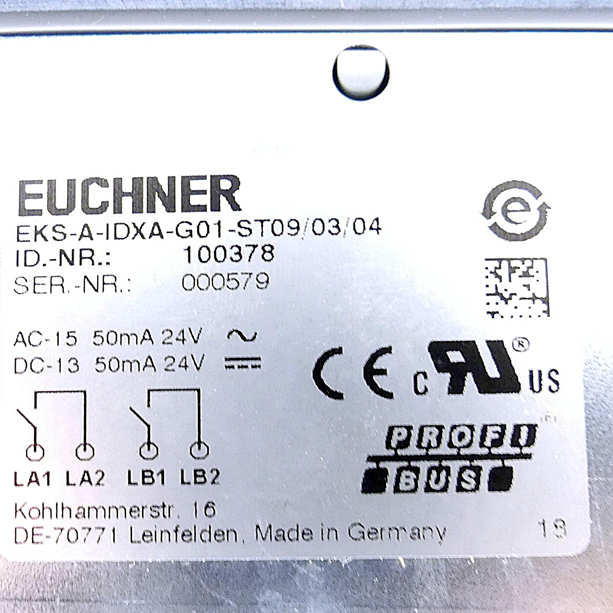 Schlüsselaufnahme EKS-A-IDXA-G01-ST09/03/04