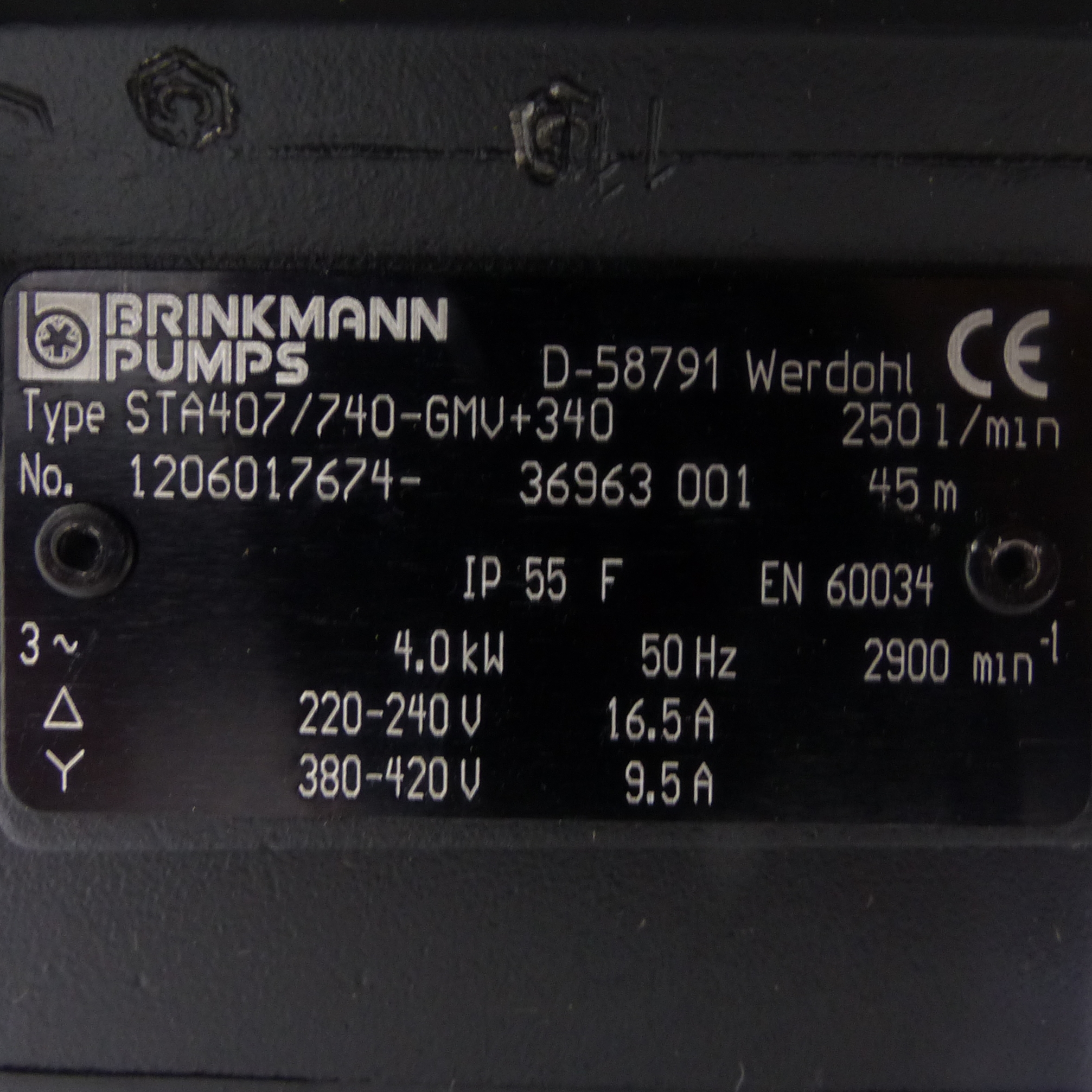 Submersible Pump STA407/740-GMV+340